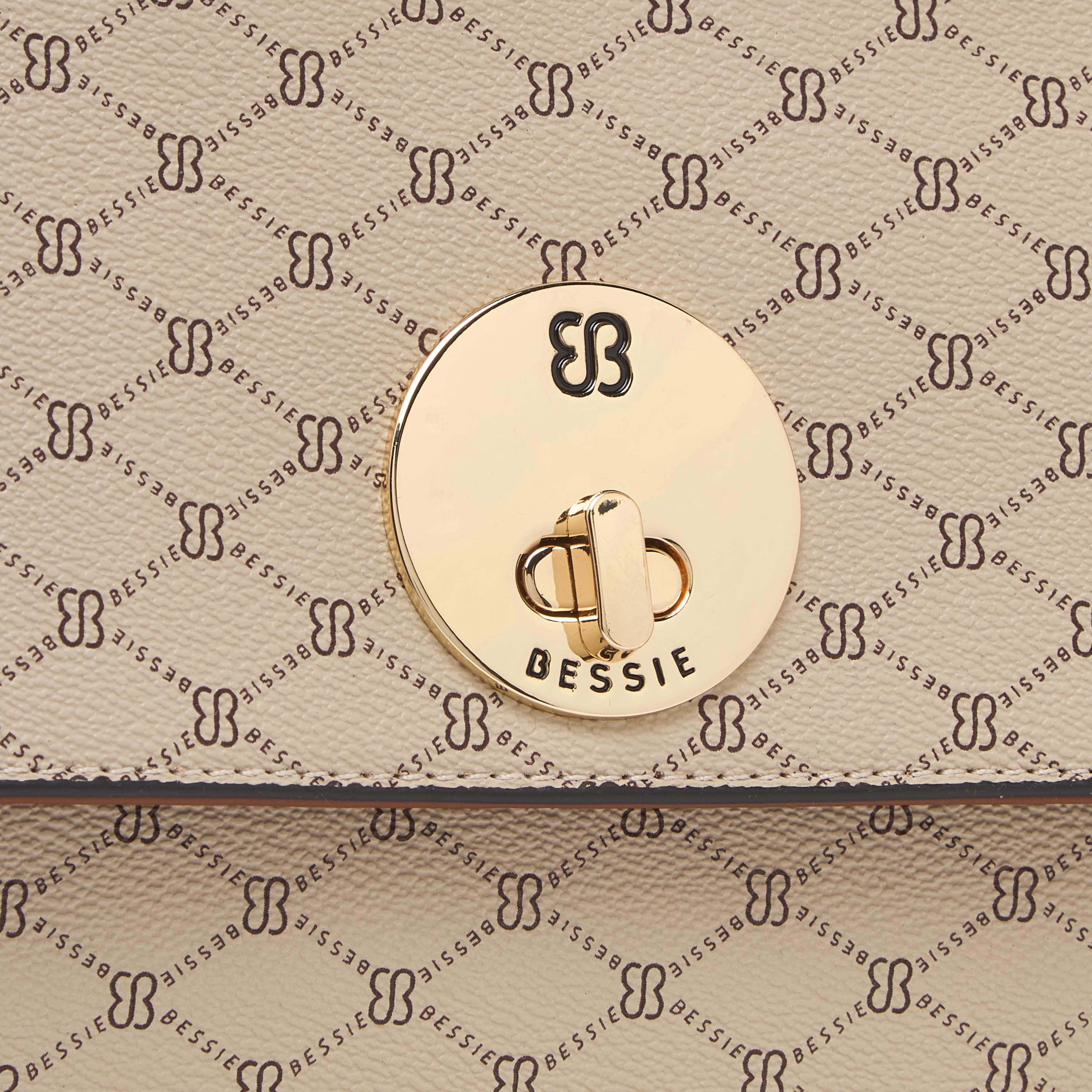 Bessie London Monogram Print Shoulder Bag with Chain Strap-women-bagsandwallets-handbags-image-6