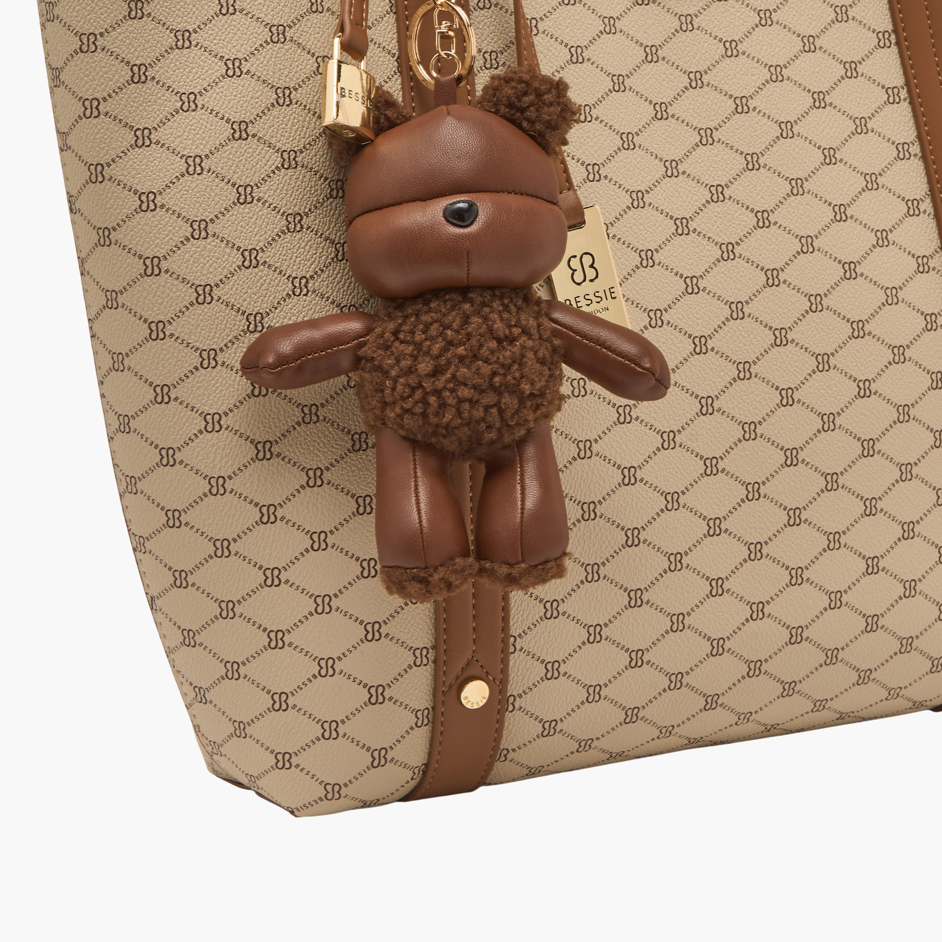 شنطة توتي بدلاية دب وسحاب إغلاق من بيسي لندن-women-bagsandwallets-handbags-image-4