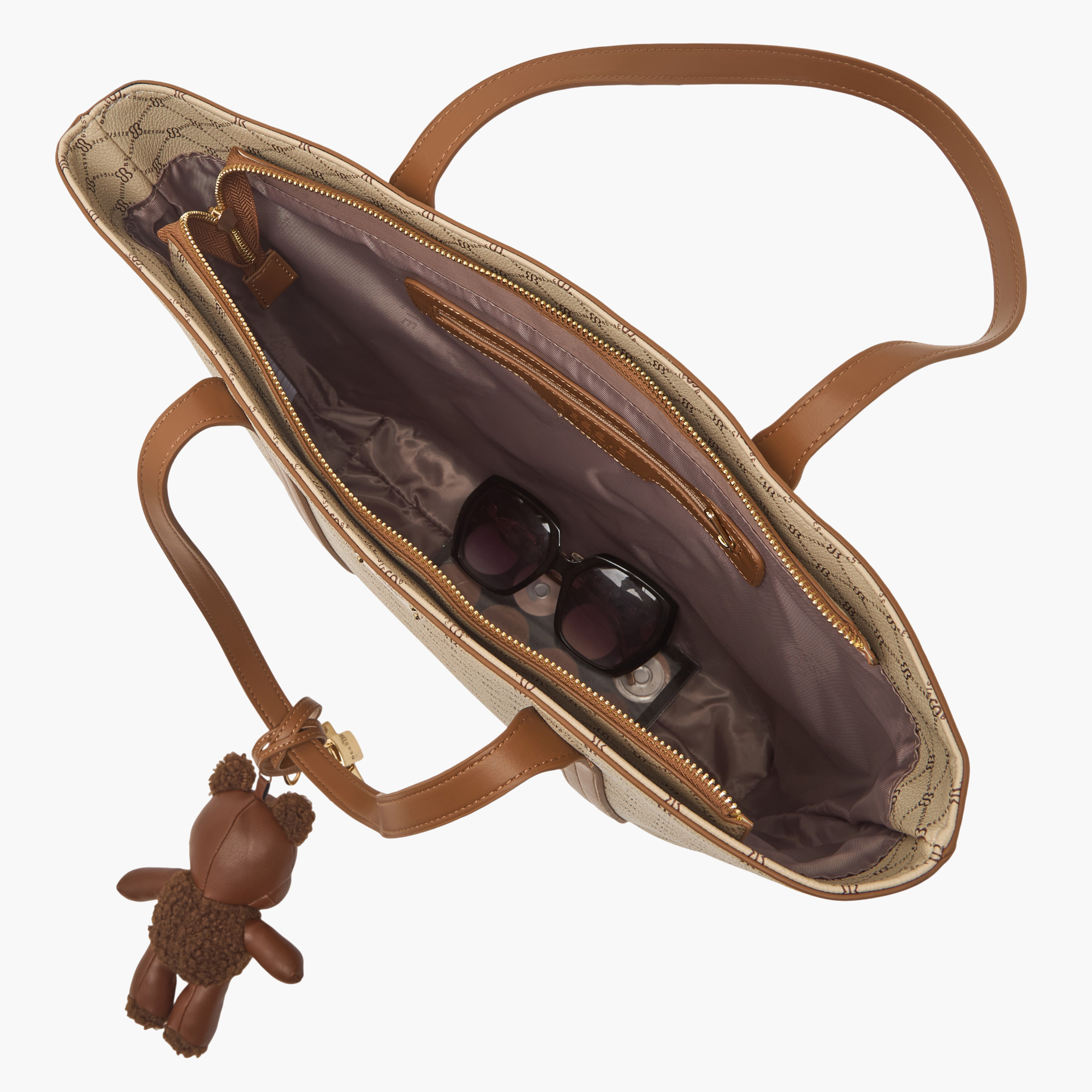 شنطة توتي بدلاية دب وسحاب إغلاق من بيسي لندن-women-bagsandwallets-handbags-image-7