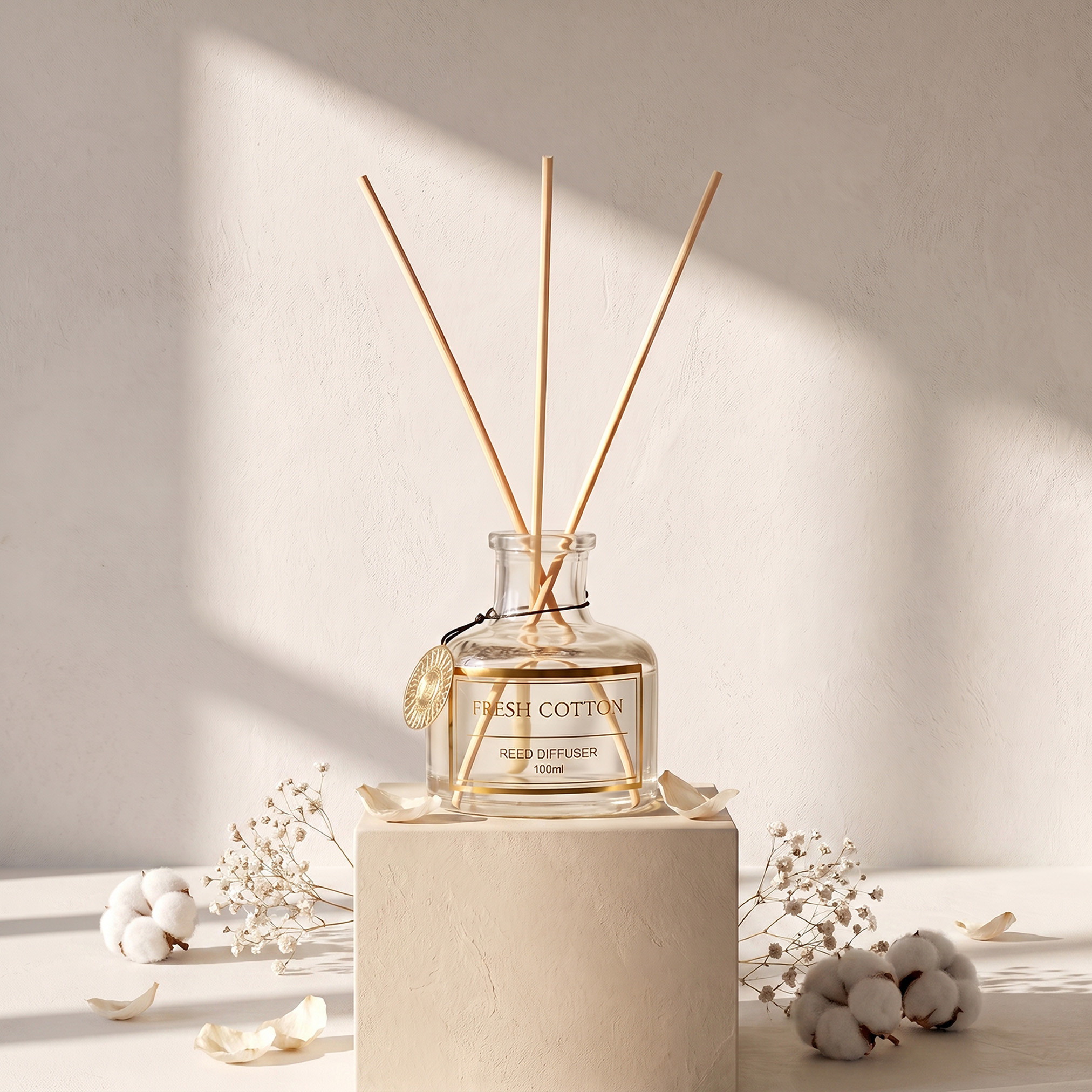 Grandeur Fresh Cotton Reed Diffuser - 100 ml-household-homefragrance-reeddiffusers-image-2