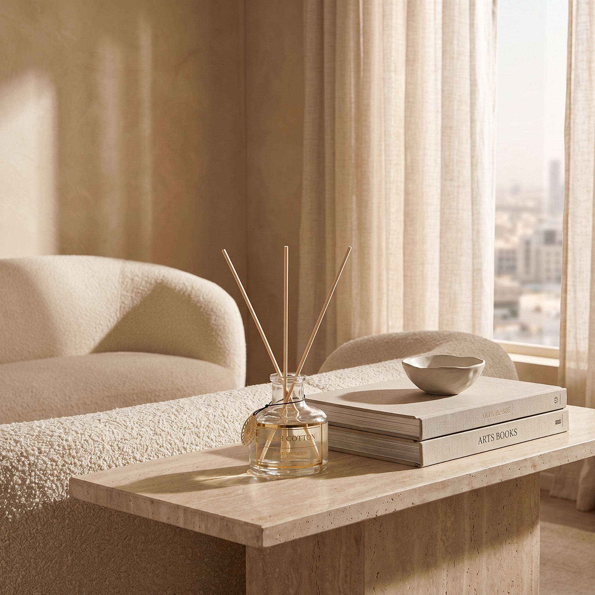 Grandeur Fresh Cotton Reed Diffuser - 100 ml-household-homefragrance-reeddiffusers-image-5