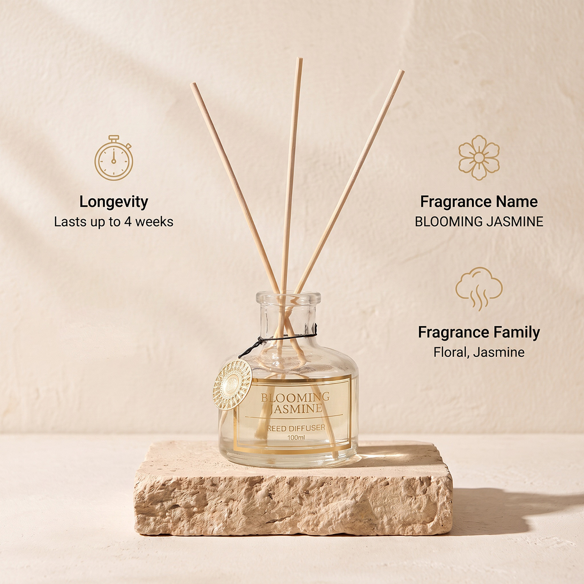 Oriental Bliss Blooming Jasmine Reed Diffuser - 100 ml-household-homefragrance-reeddiffusers-image-6