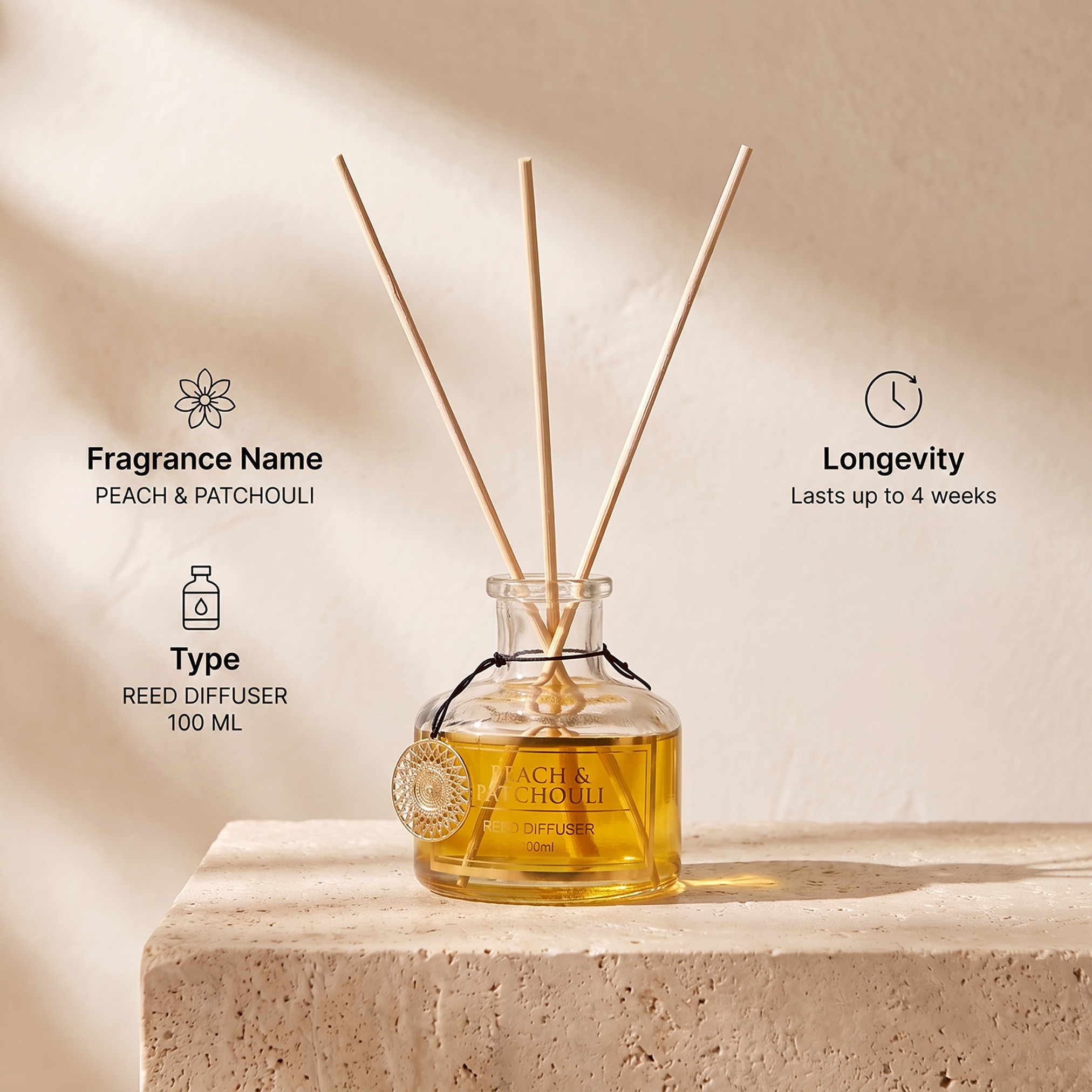 موزع عطور بأعواد ورائحة الخوخ والباتشولي - 100 مل-household-homefragrance-reeddiffusers-image-7