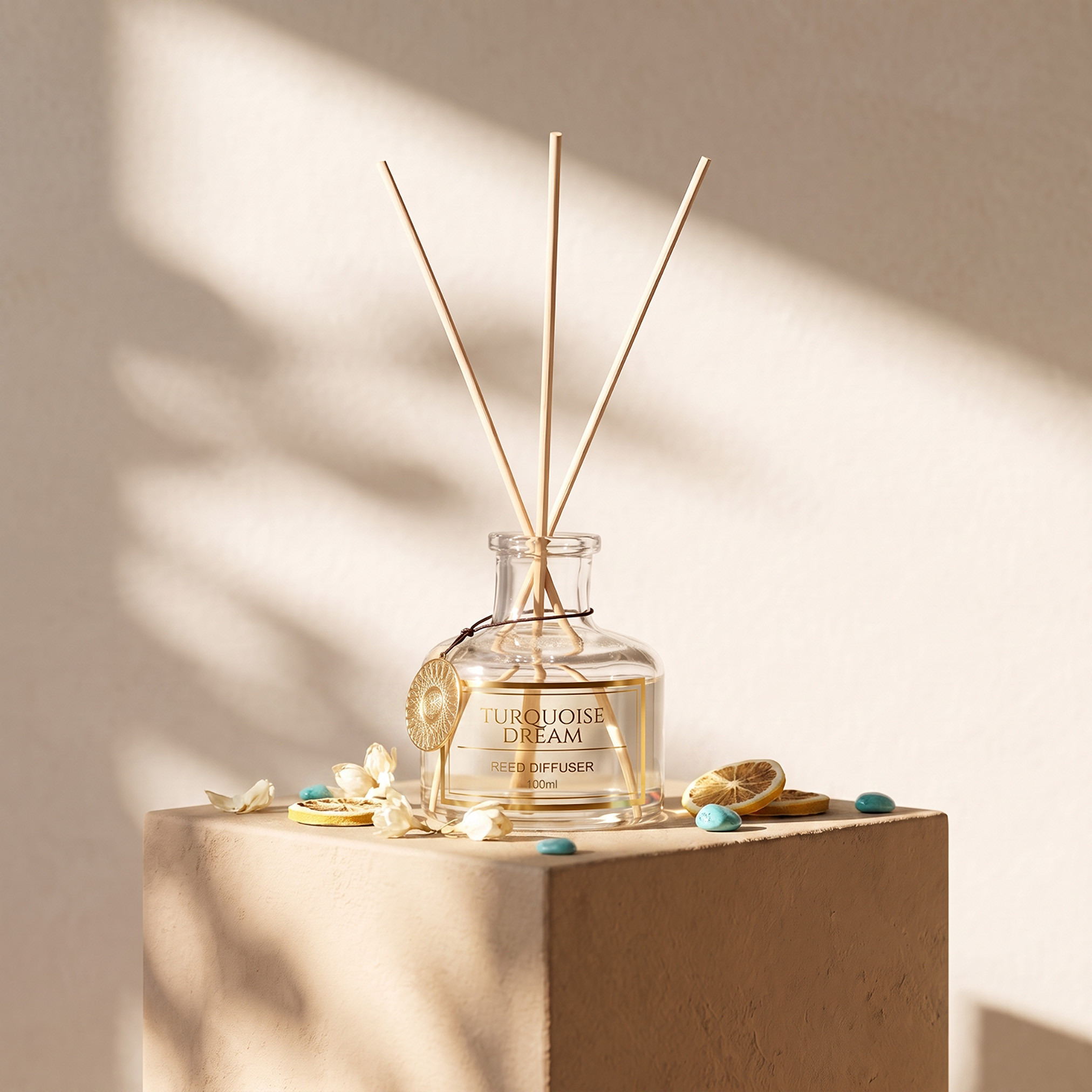Oriental Sky Turquoise Dream Reed Diffuser - 100 ml-household-homefragrance-reeddiffusers-image-2