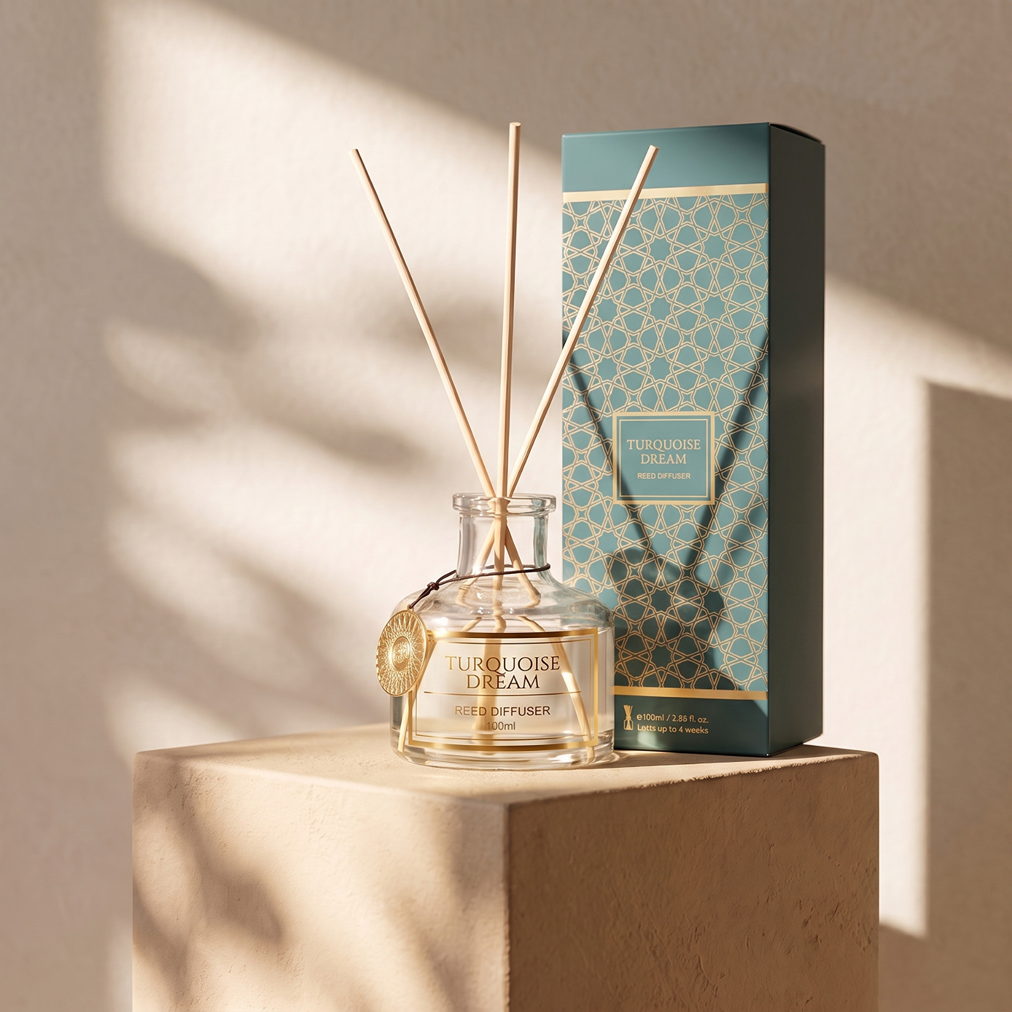 Oriental Sky Turquoise Dream Reed Diffuser - 100 ml-household-homefragrance-reeddiffusers-image-4