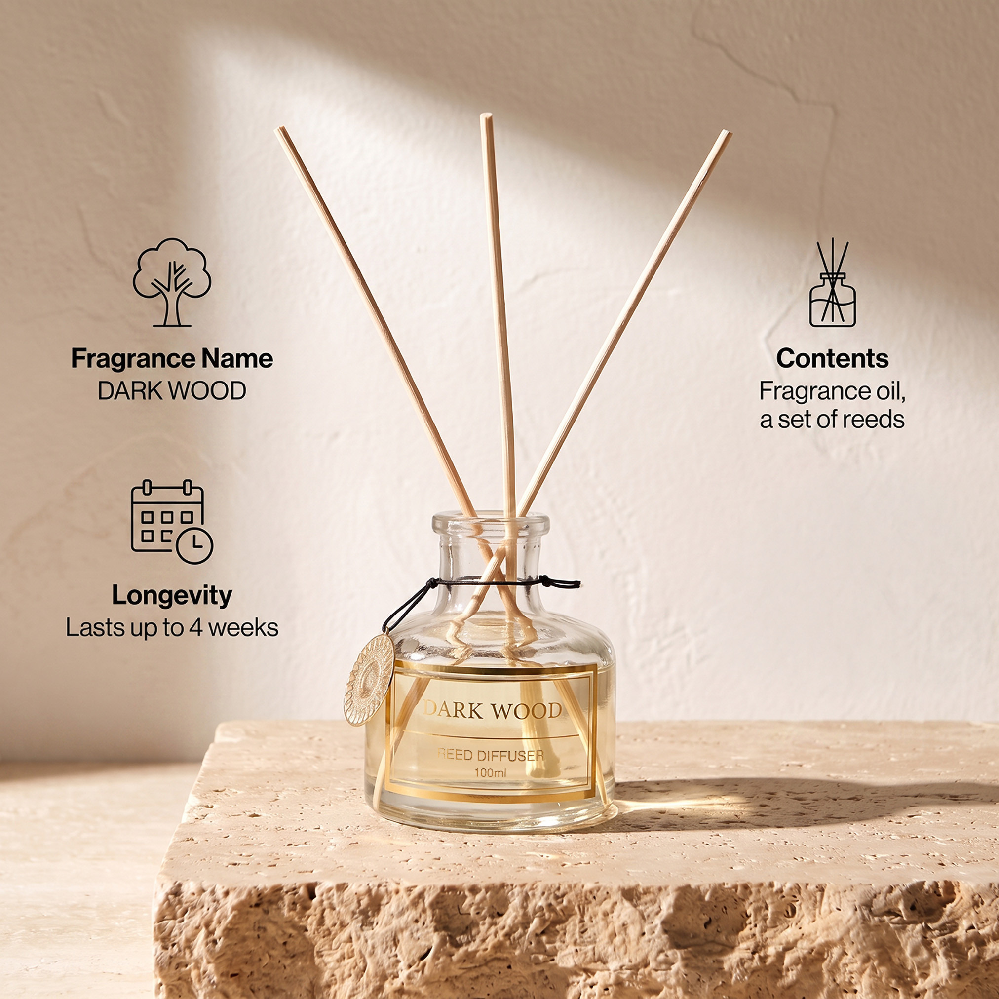 Oriental Bliss Dark Wood Reed Diffuser - 100 ml-household-homefragrance-reeddiffusers-image-7