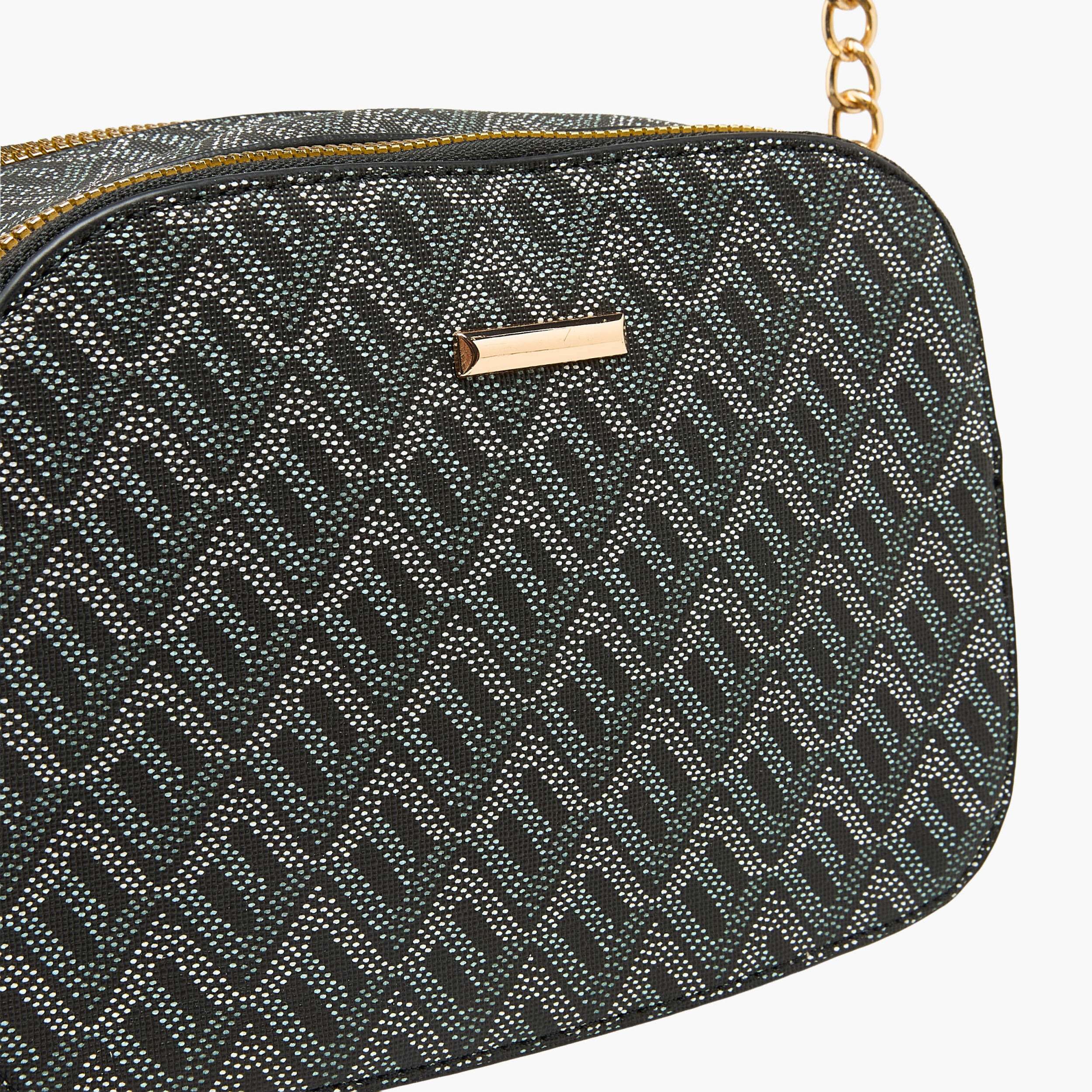 Adore Textured Crossbody Bag with Chain Strap-women-bagsandwallets-handbags-image-5