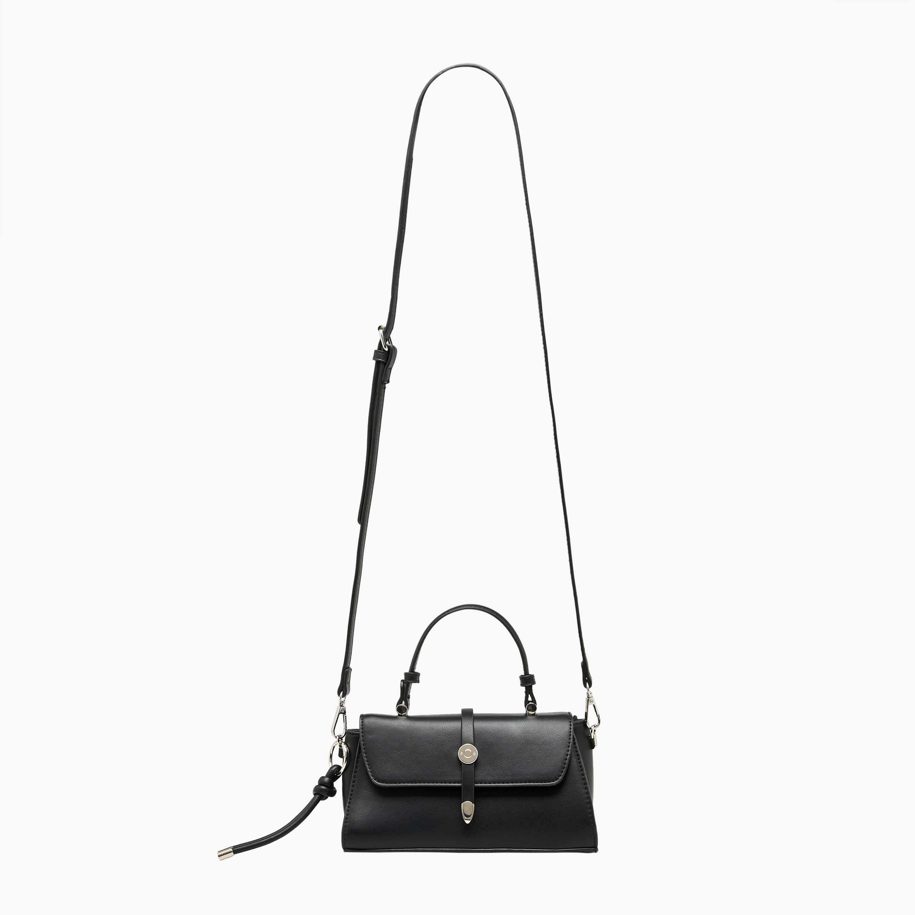 Adore Textured Crossbody Bag with Button Closure-women-bagsandwallets-handbags-image-3