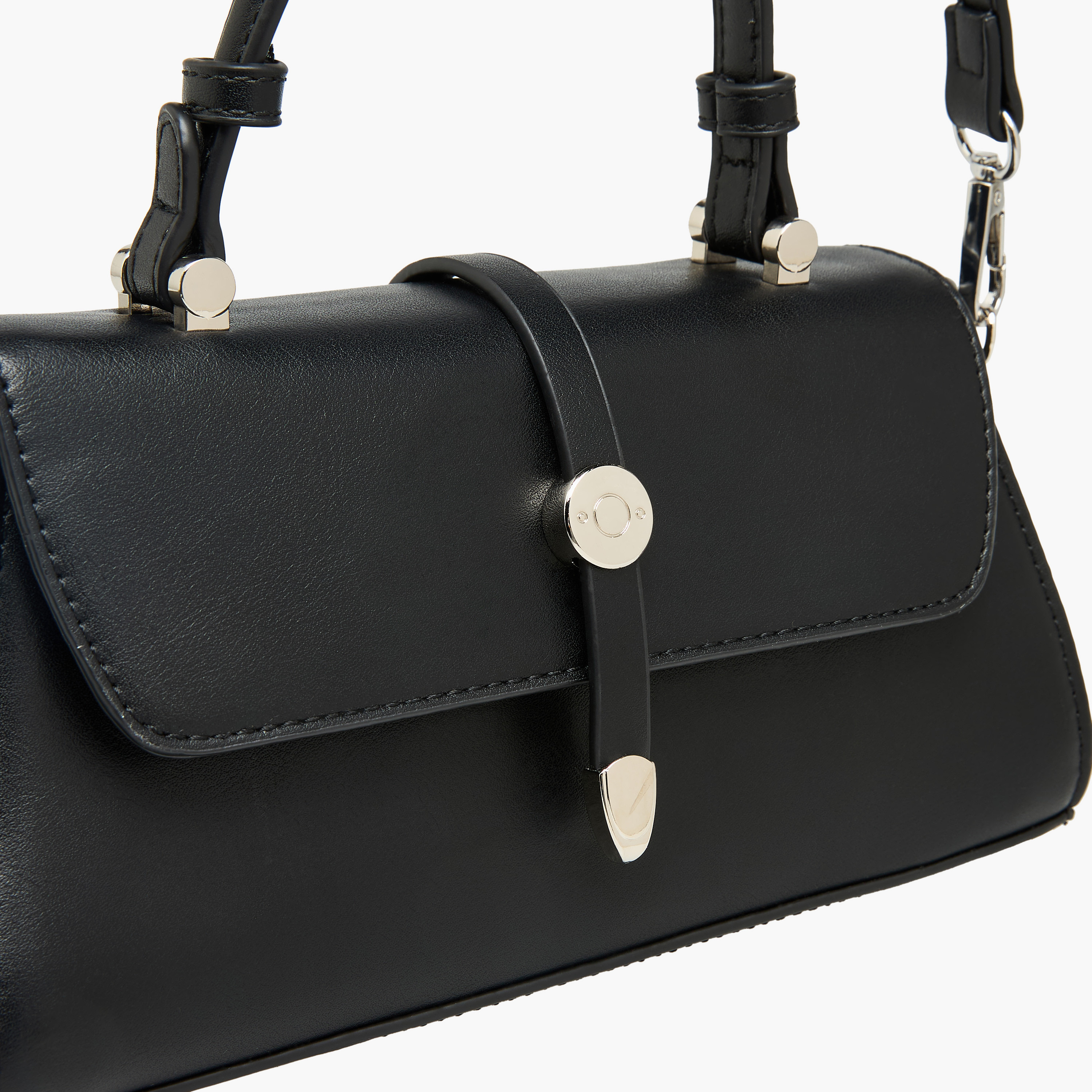 Adore Textured Crossbody Bag with Button Closure-women-bagsandwallets-handbags-image-5