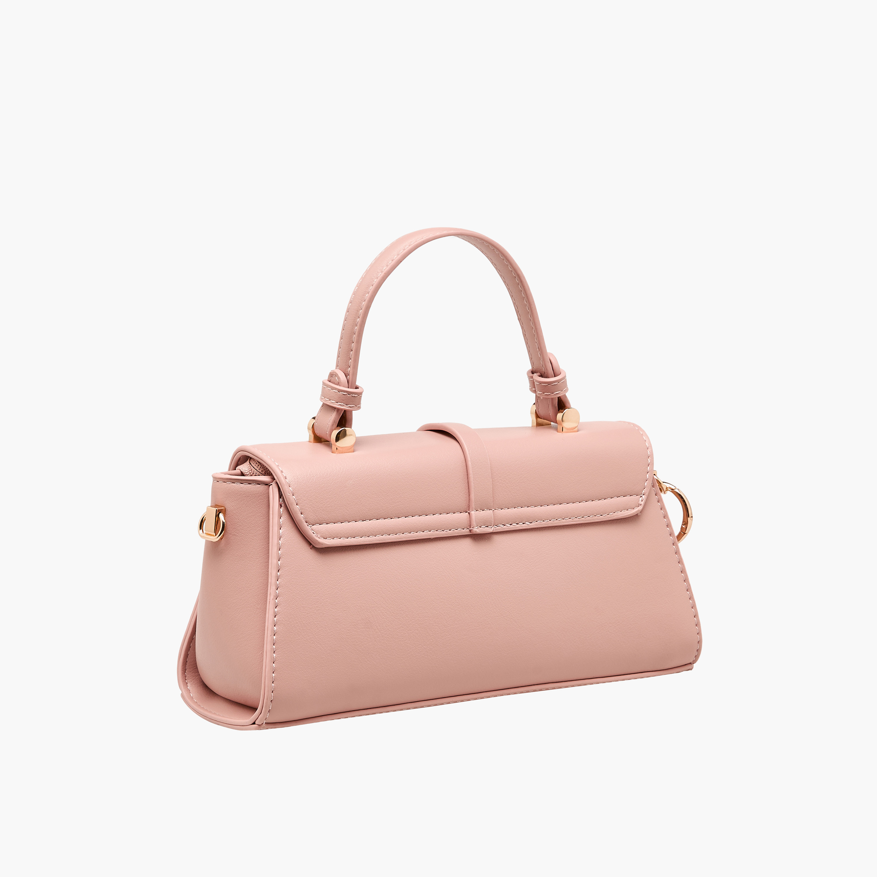 Adore Textured Crossbody Bag with Button Closure-women-bagsandwallets-handbags-image-3