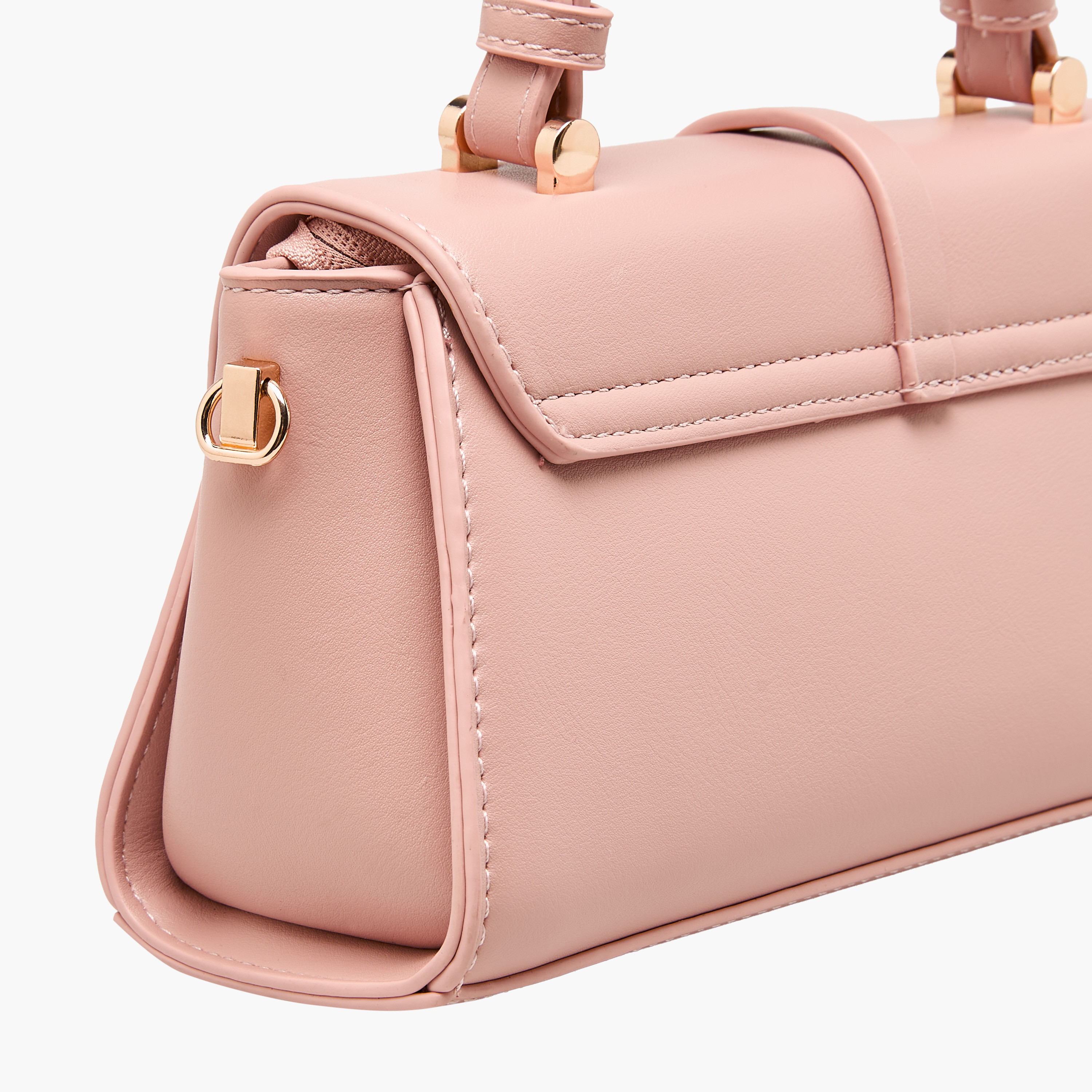 Adore Textured Crossbody Bag with Button Closure-women-bagsandwallets-handbags-image-5