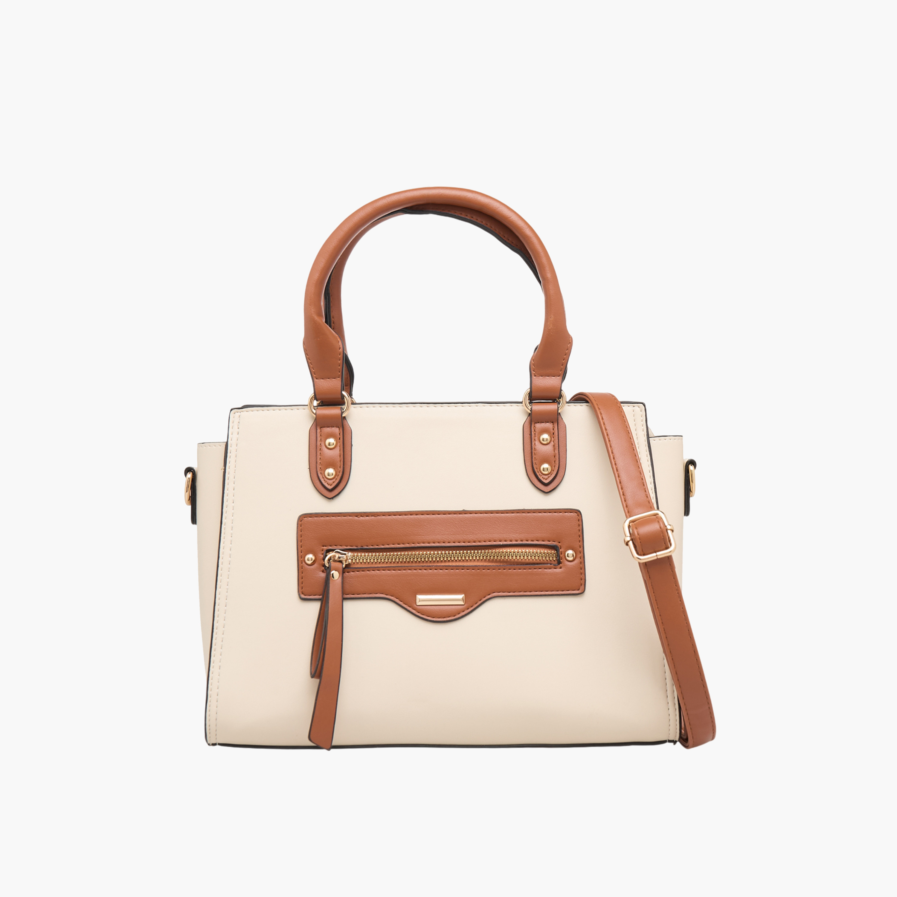 Adore Solid Tote Bag with Detachable Strap-women-bagsandwallets-handbags-image-1
