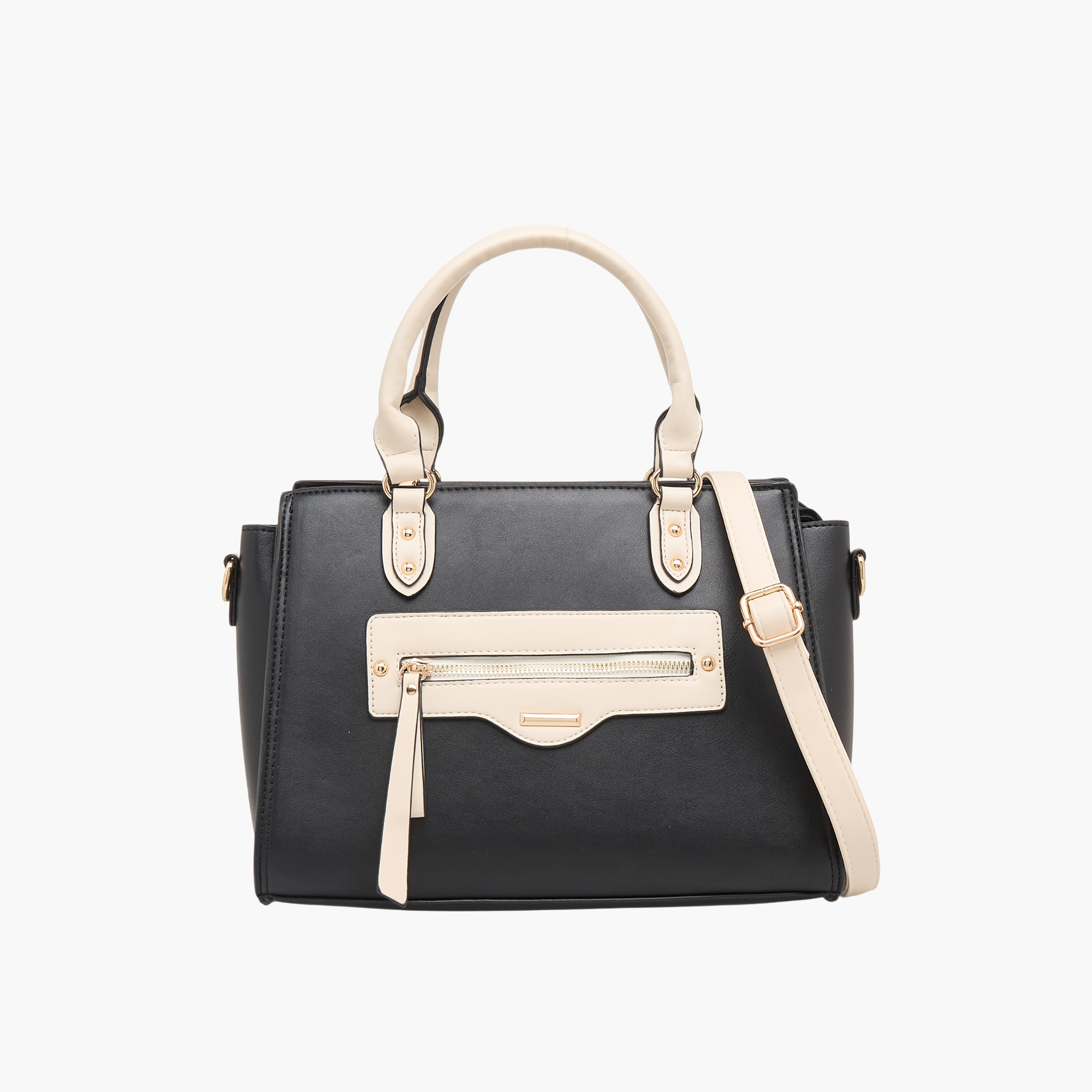 Adore Solid Tote Bag with Detachable Strap-women-bagsandwallets-handbags-image-1