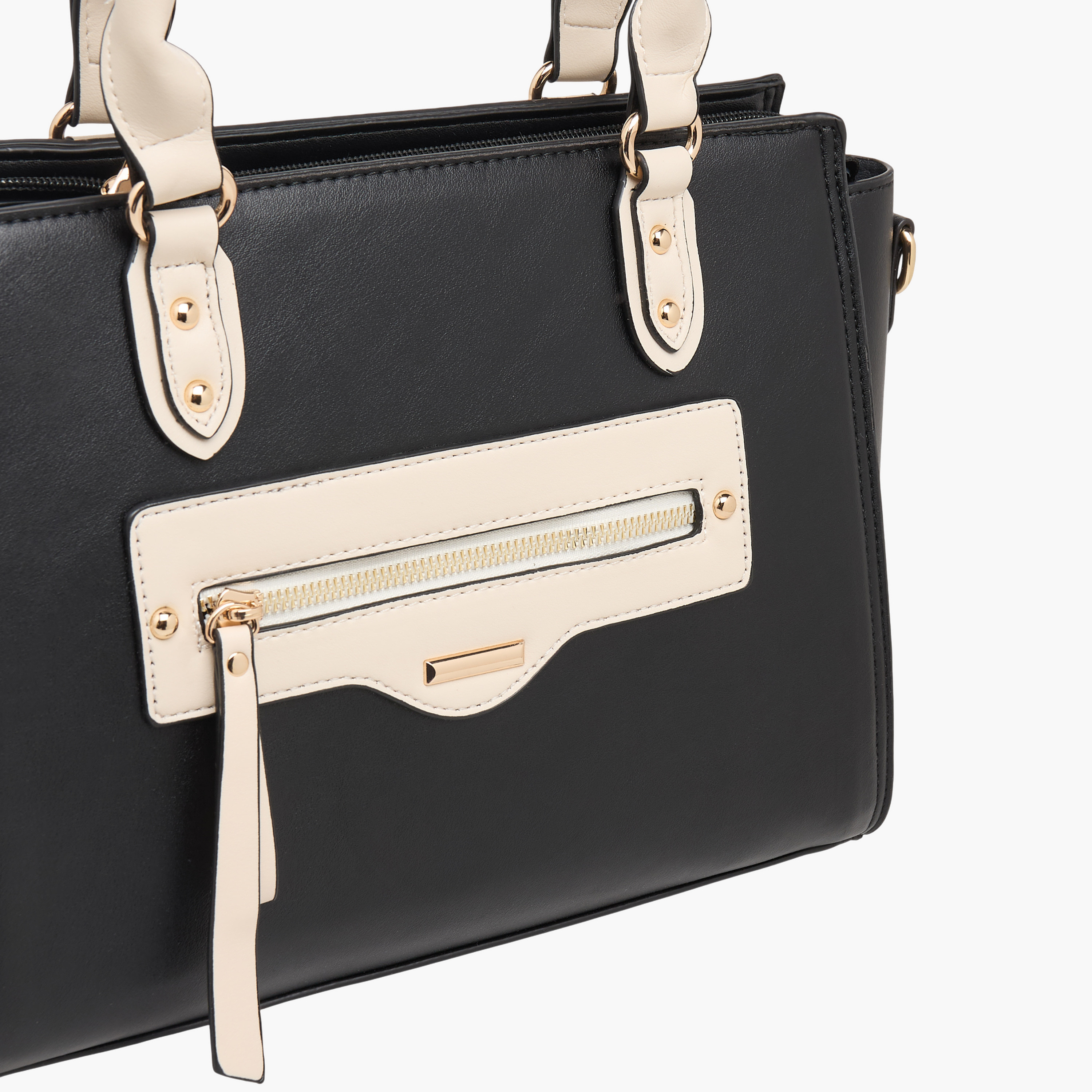 Adore Solid Tote Bag with Detachable Strap-women-bagsandwallets-handbags-image-4
