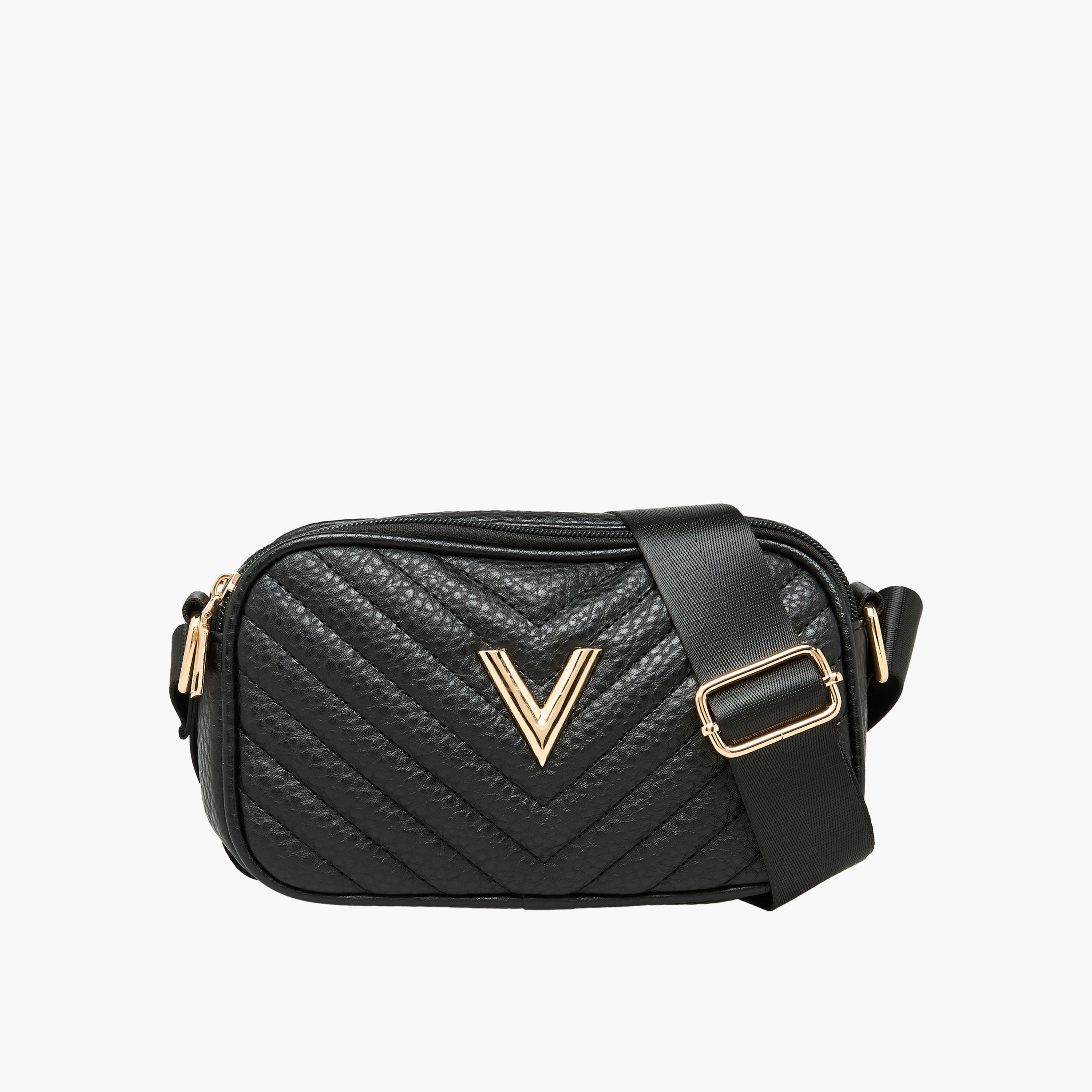 Adore Quilted Crossbody Bag with Zip Closure-women-bagsandwallets-handbags-image-1