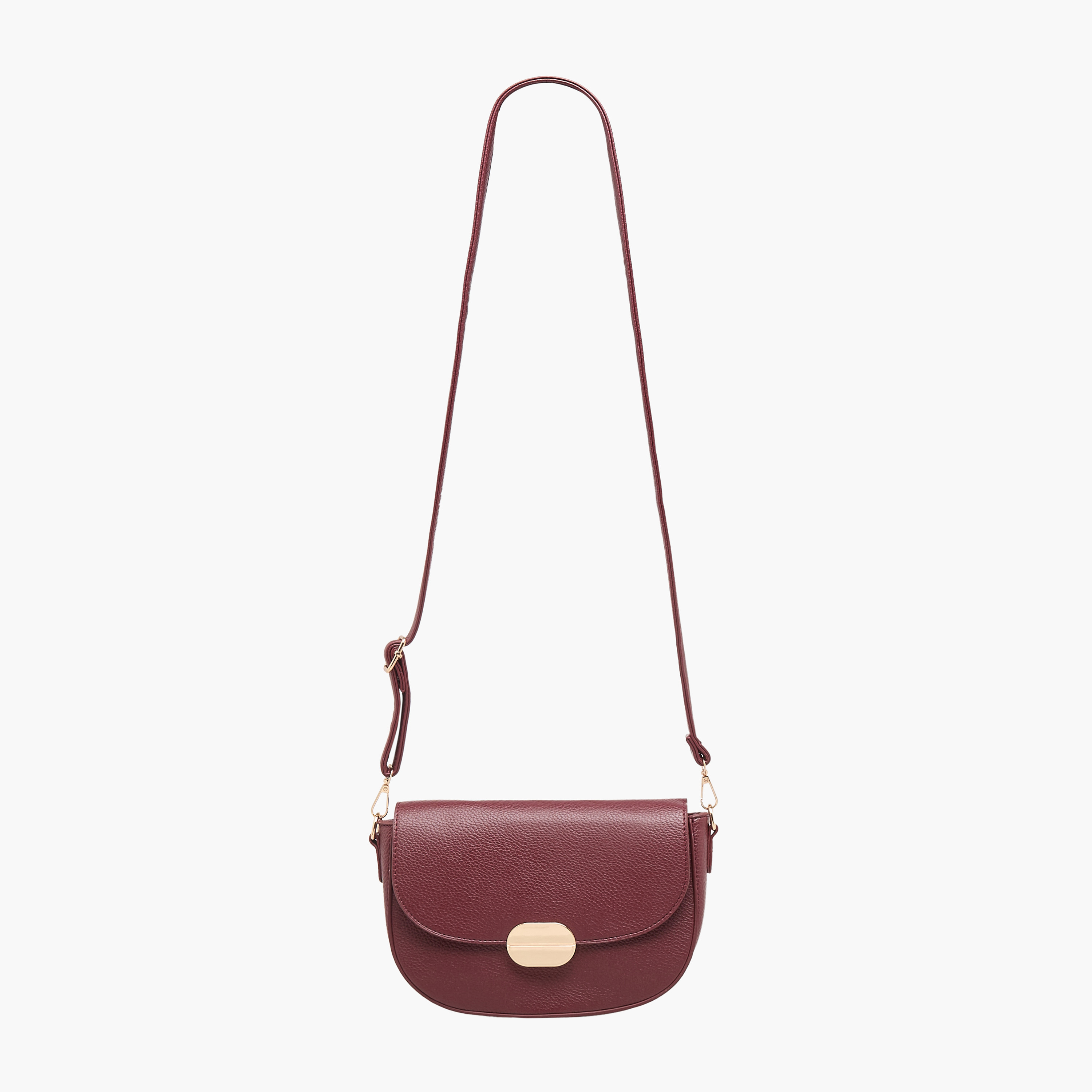 شنطة كروس بودي بارزة الملمس بزر إغلاق من أدور-women-bagsandwallets-handbags-image-2