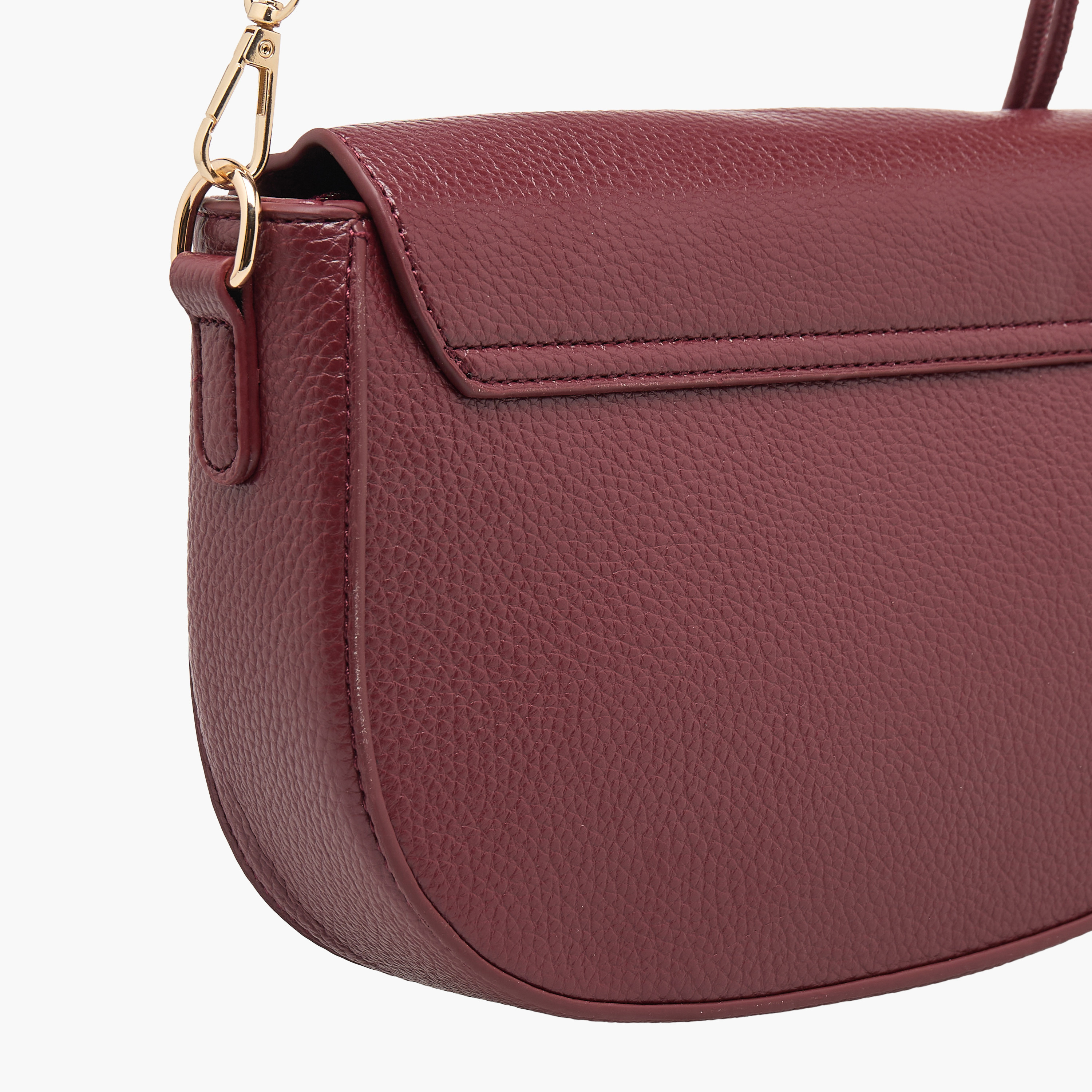 شنطة كروس بودي بارزة الملمس بزر إغلاق من أدور-women-bagsandwallets-handbags-image-5