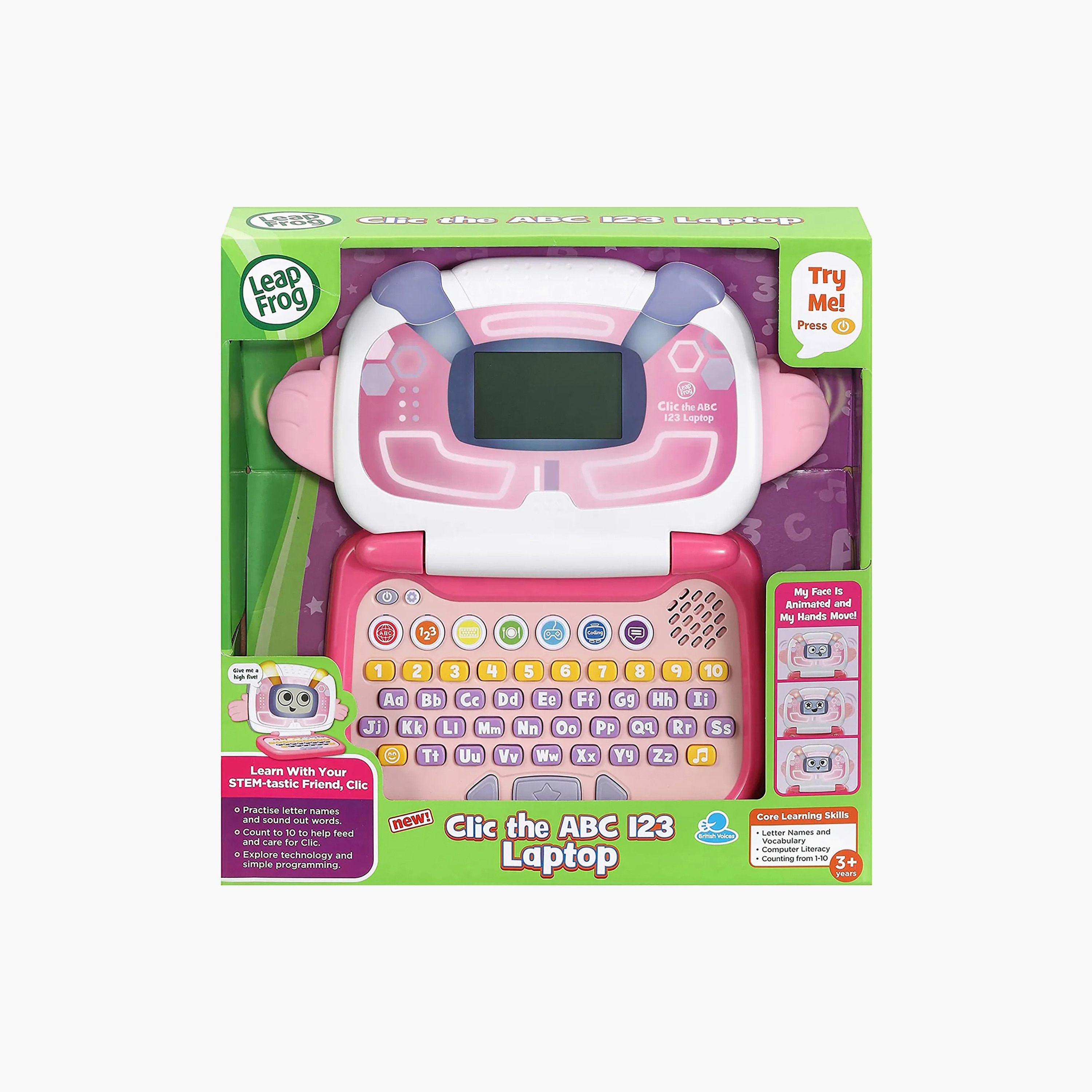 لابتوب تعليم الحروف والأرقام (كليك ذا ABC 123) من ليب فروغ-toys-babyandtoddlertoys-learningtoys-image-2