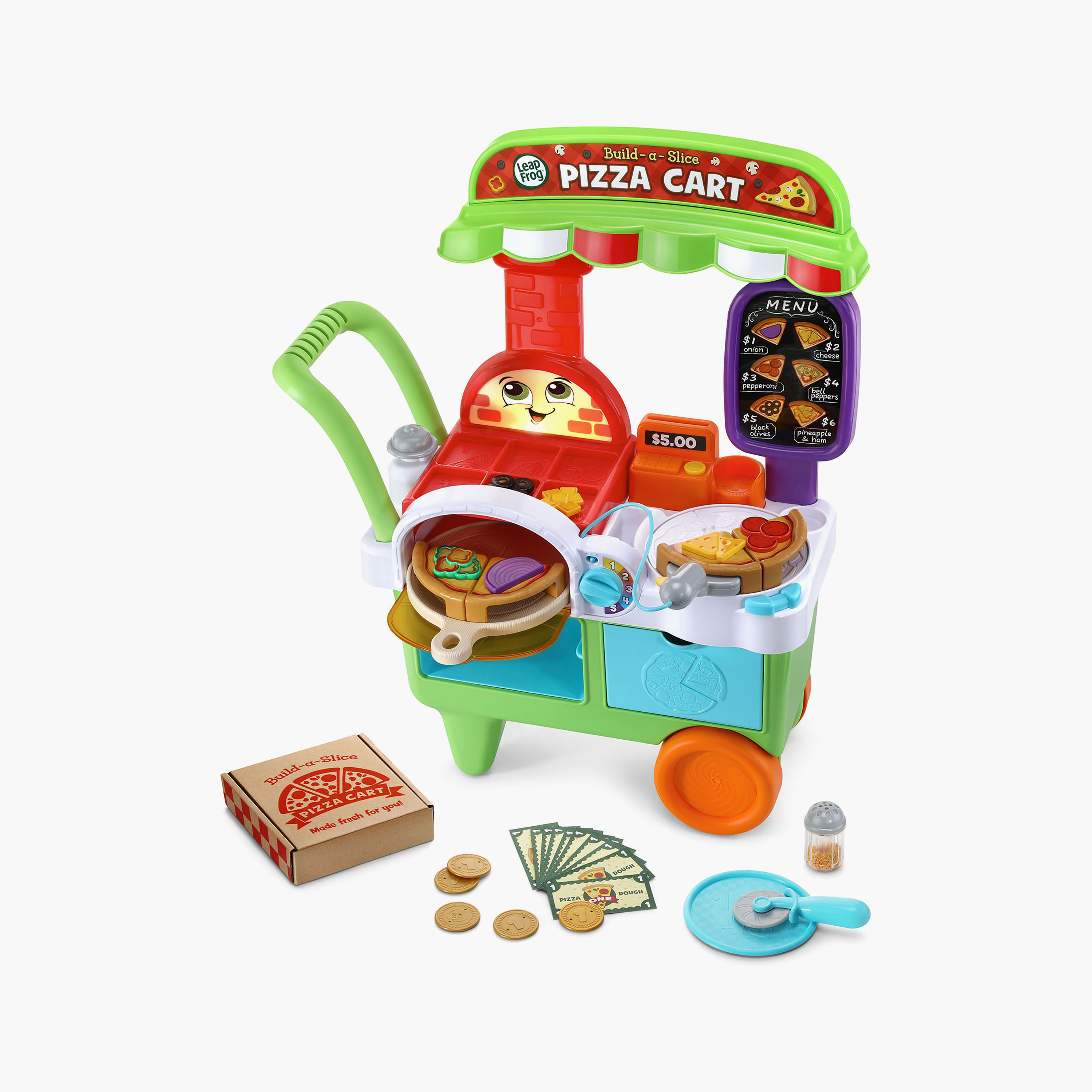 عربة إعداد شرائح البيتزا التفاعلية مع ملحقاتها من ليب فروغ-toys-babyandtoddlertoys-learningtoys-image-1