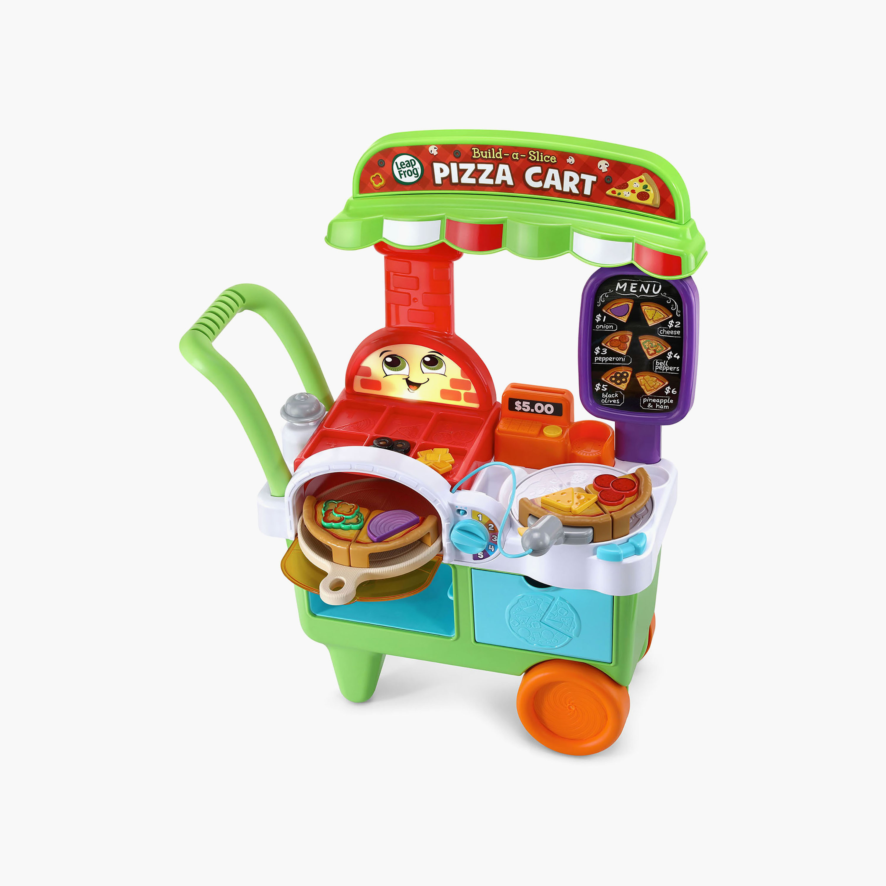 عربة إعداد شرائح البيتزا التفاعلية مع ملحقاتها من ليب فروغ-toys-babyandtoddlertoys-learningtoys-image-3