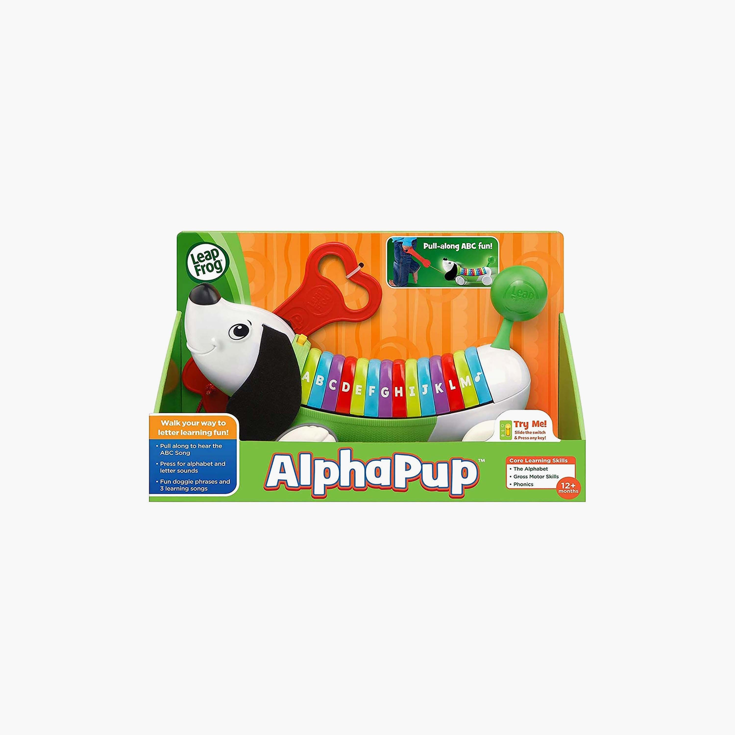لعبة كلب السحب التعليمية لتعلم الحروف (ألفا بوب) من ليب فروغ-toys-babyandtoddlertoys-pushandpulltoys-image-3