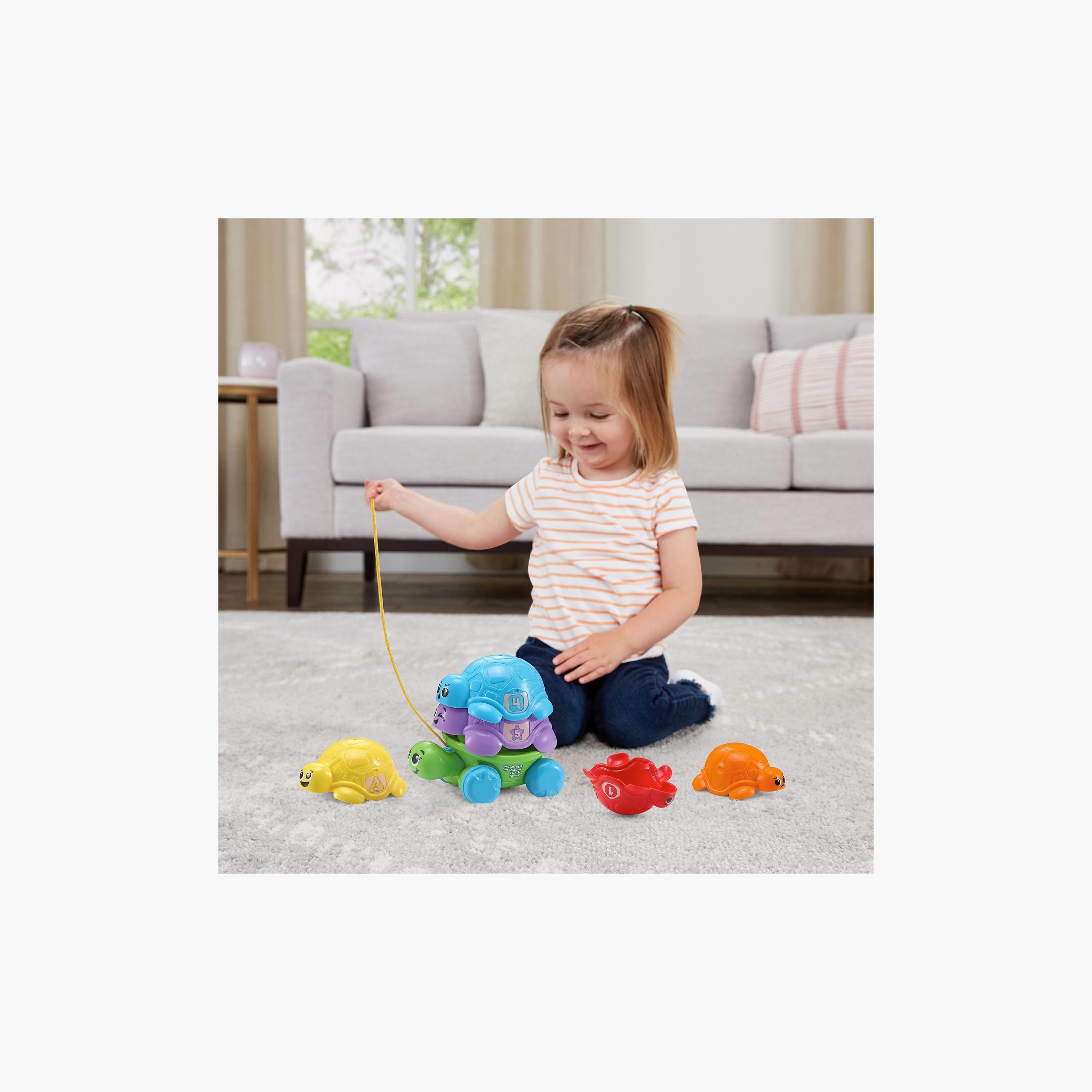 Leap Frog Nest & Count Stacking Turtle Tower Playset-toys-babyandtoddlertoys-stackingandnestingtoys-image-4
