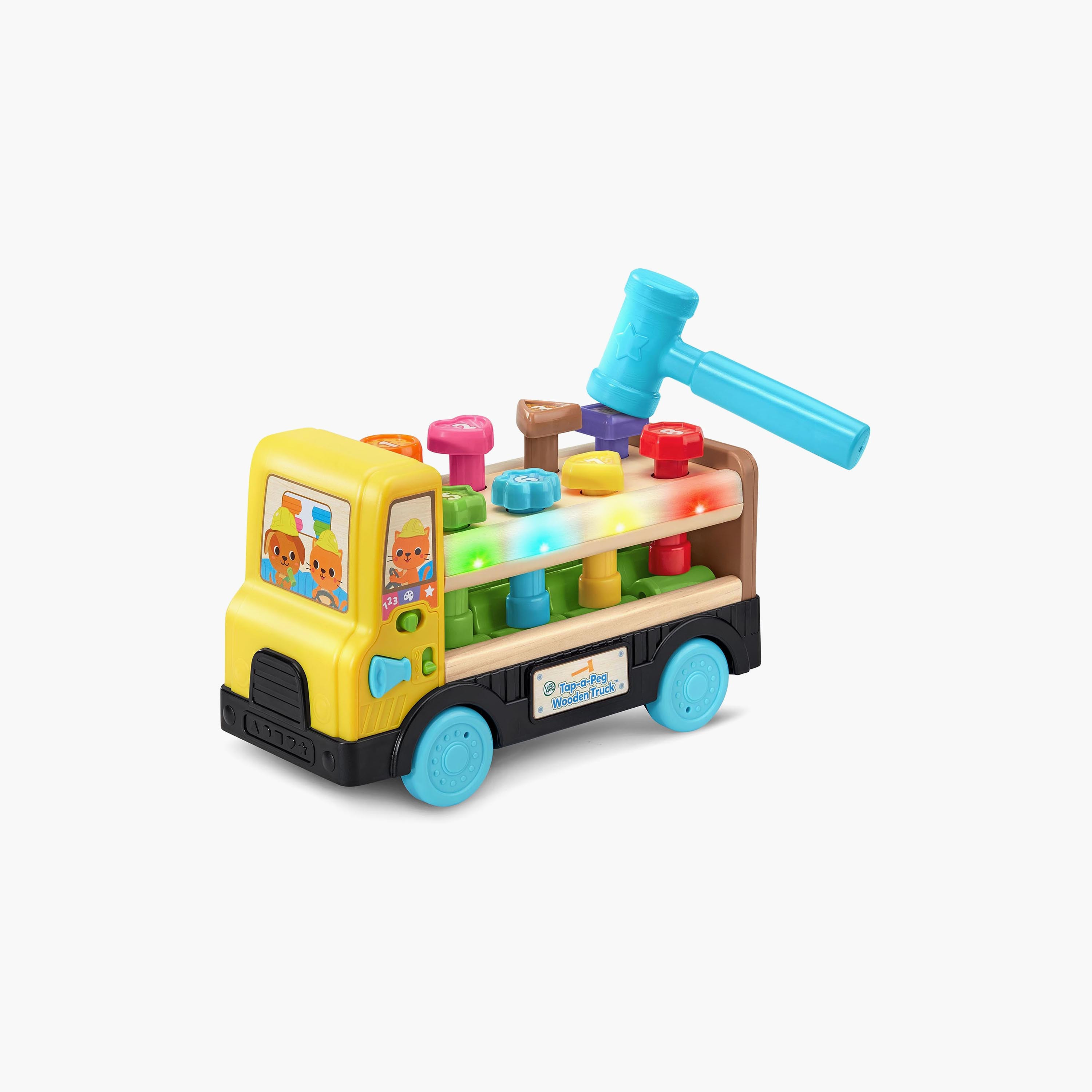 شاحنة خشبية تاب-أ-بيج مع مطرقة لعبة من ليب فروج-toys-babyandtoddlertoys-learningtoys-image-3