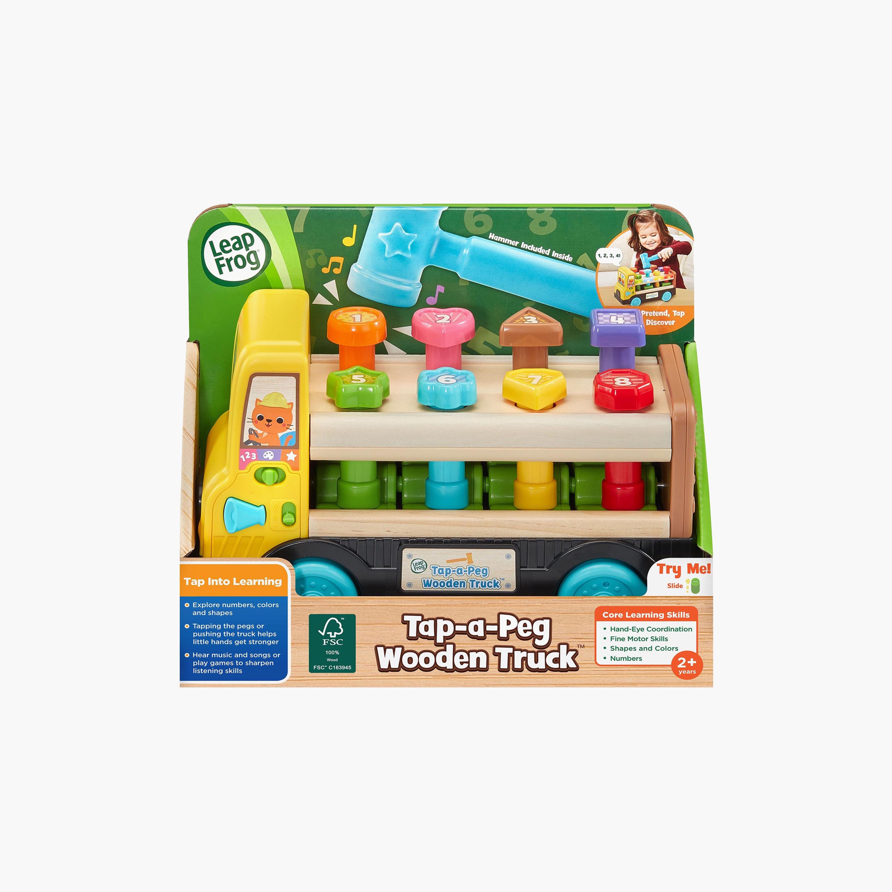 شاحنة خشبية تاب-أ-بيج مع مطرقة لعبة من ليب فروج-toys-babyandtoddlertoys-learningtoys-image-6