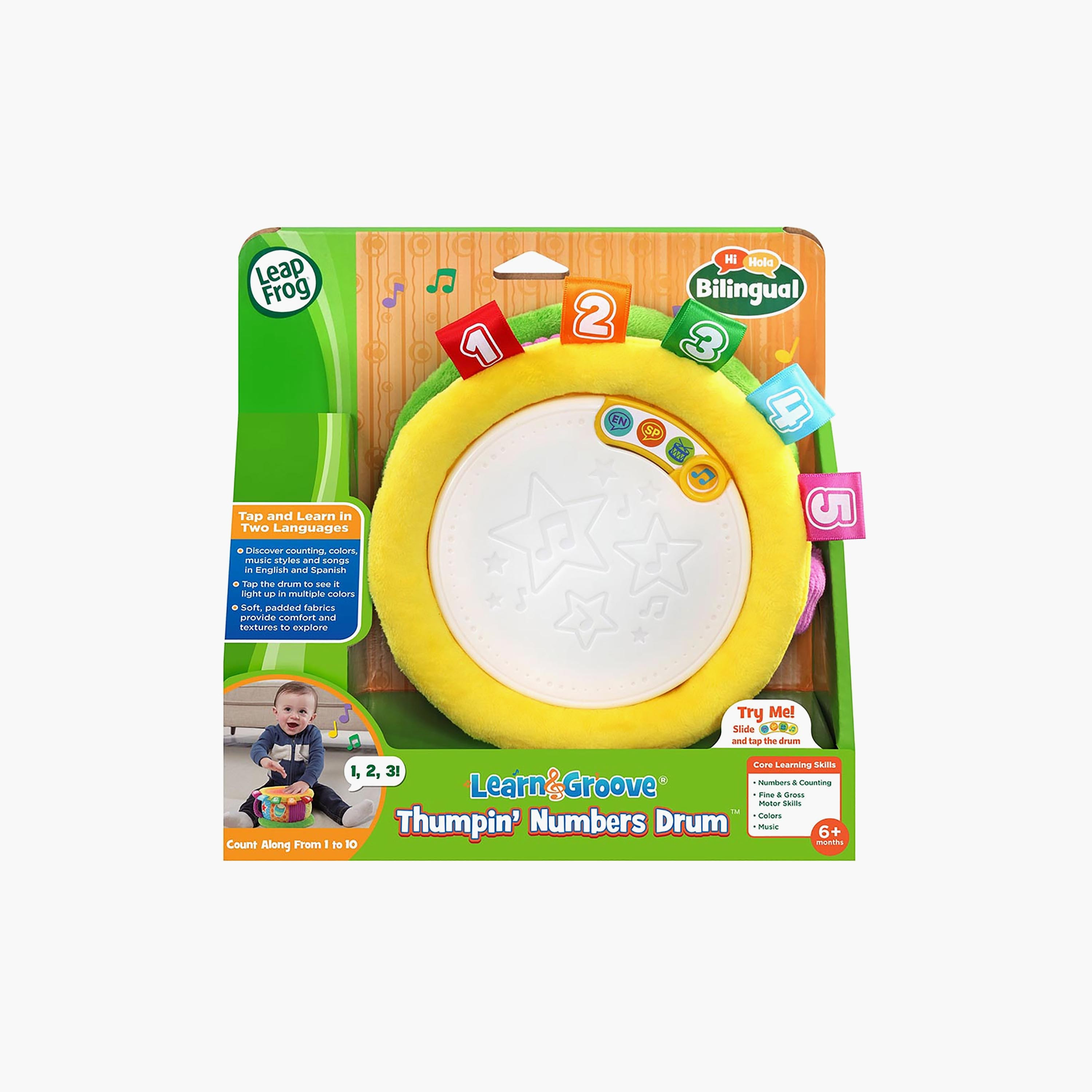 لعبة طبلة الأرقام الموسيقية التفاعلية لتعلم الإيقاع من ليب فروغ-toys-babyandtoddlertoys-lightsandmusicaltoys-image-5