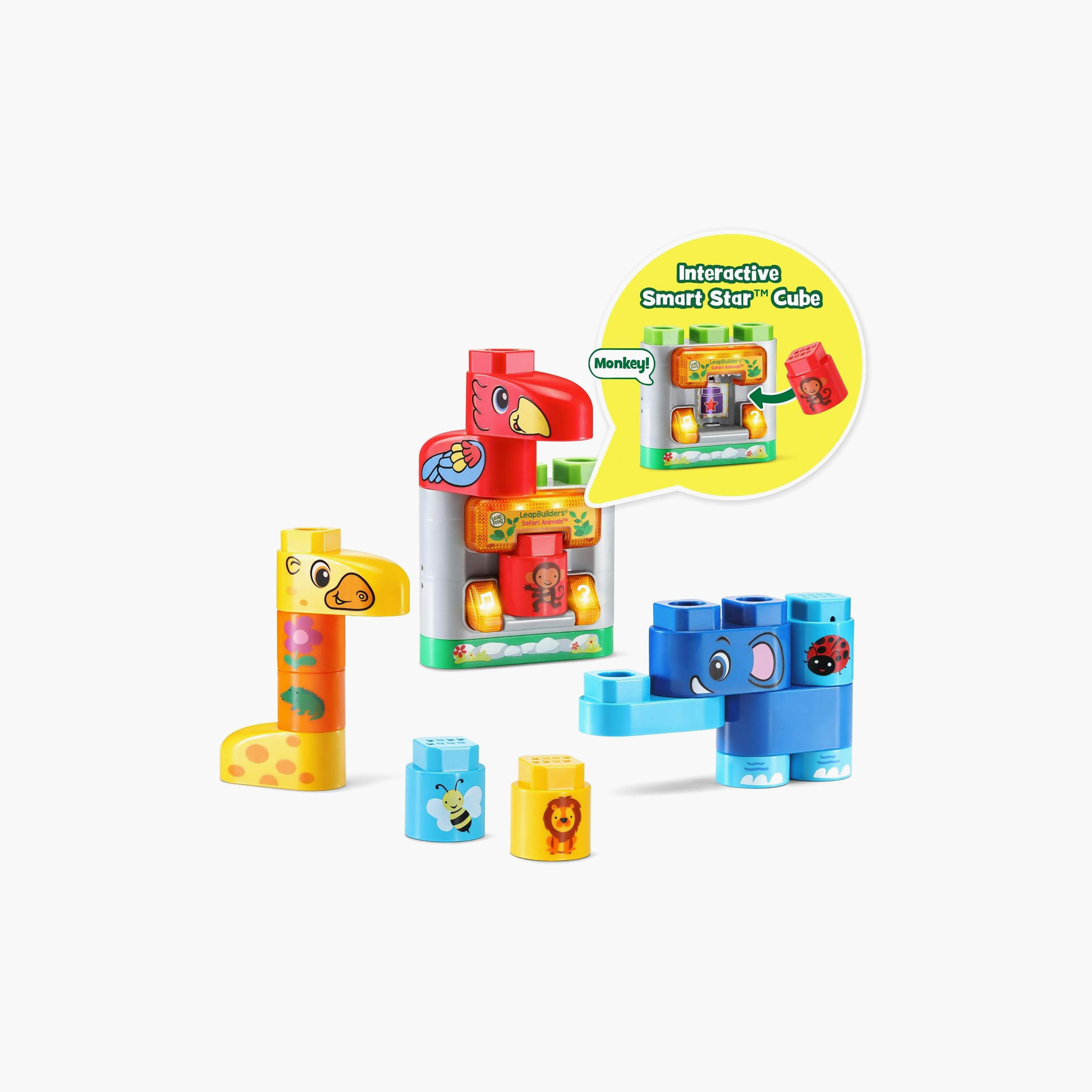 طقم ألعاب بناء حيوانات سفاري ليب بيلدرز من ليب فروغ-toys-babyandtoddlertoys-learningtoys-image-3