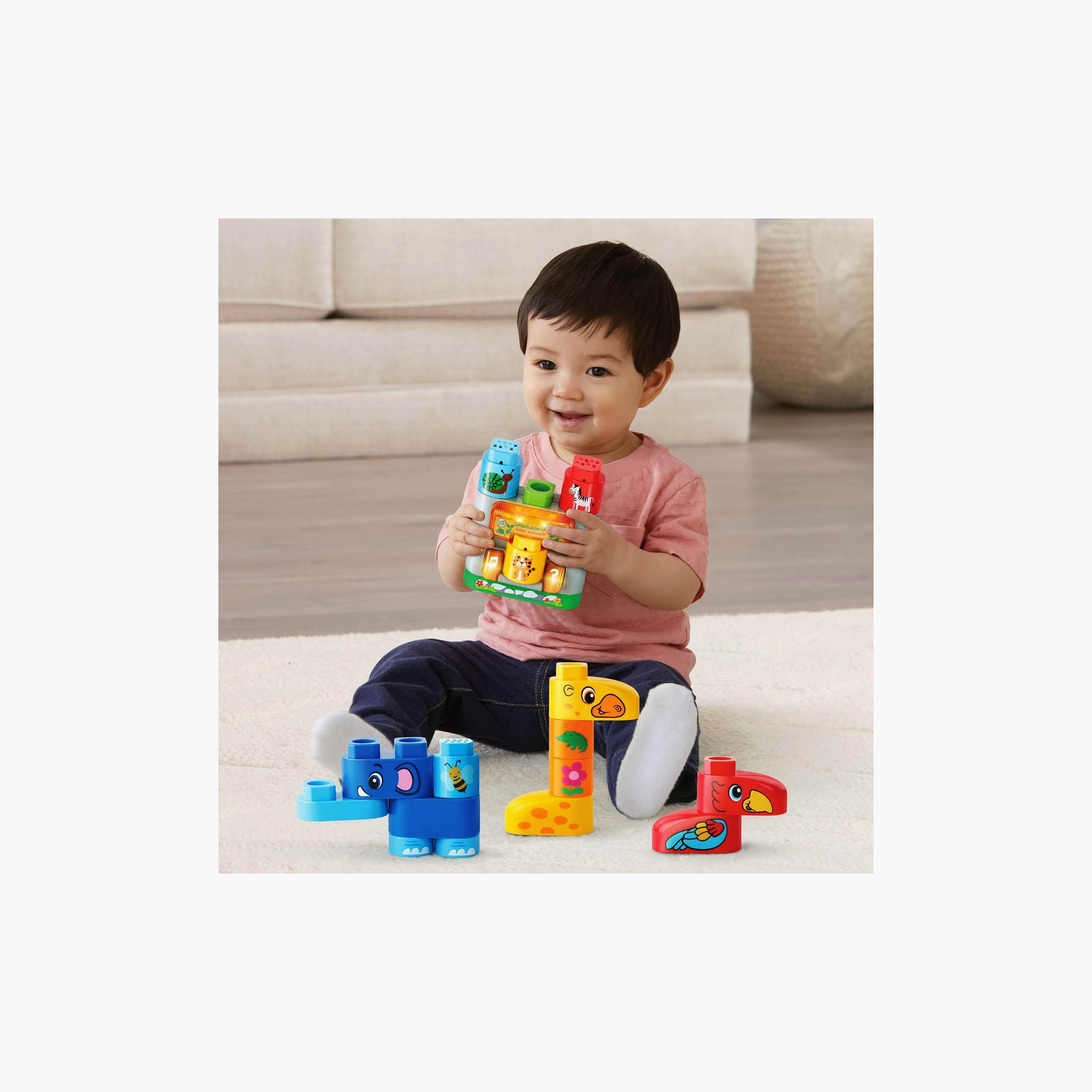 طقم ألعاب بناء حيوانات سفاري ليب بيلدرز من ليب فروغ-toys-babyandtoddlertoys-learningtoys-image-4