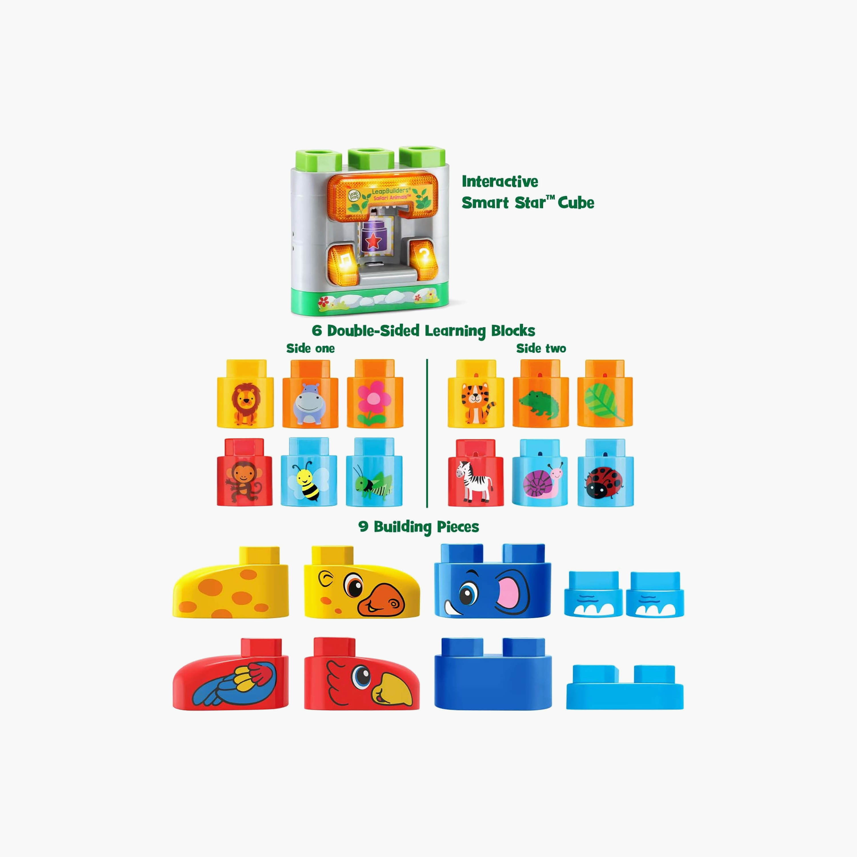 طقم ألعاب بناء حيوانات سفاري ليب بيلدرز من ليب فروغ-toys-babyandtoddlertoys-learningtoys-image-5