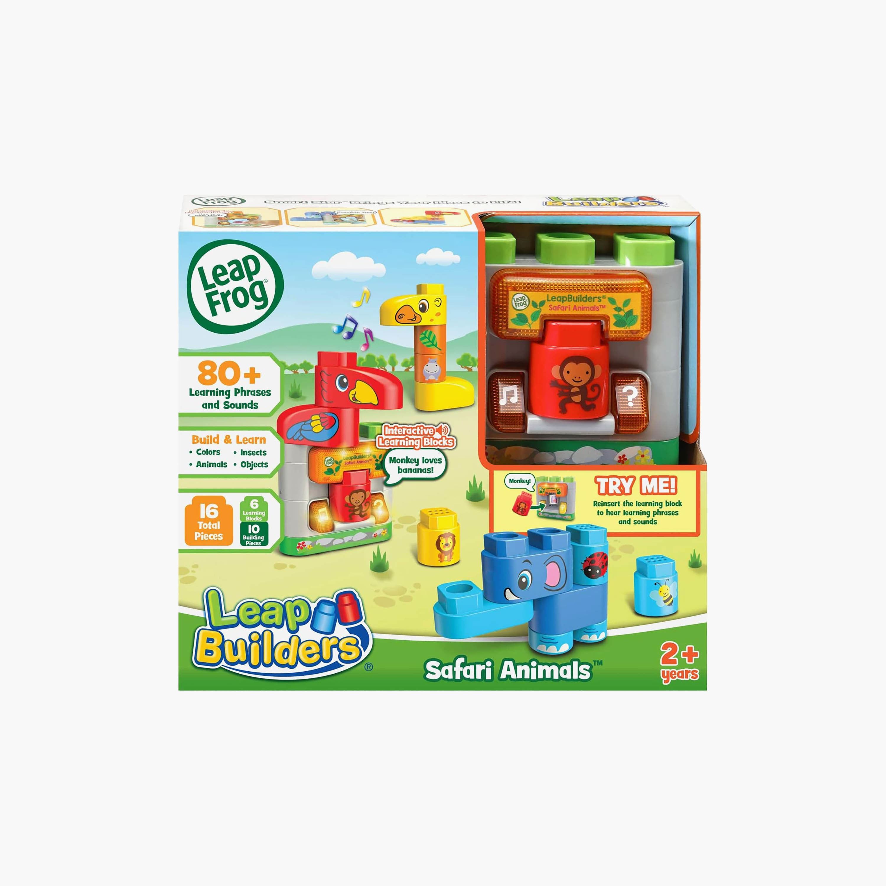 طقم ألعاب بناء حيوانات سفاري ليب بيلدرز من ليب فروغ-toys-babyandtoddlertoys-learningtoys-image-6