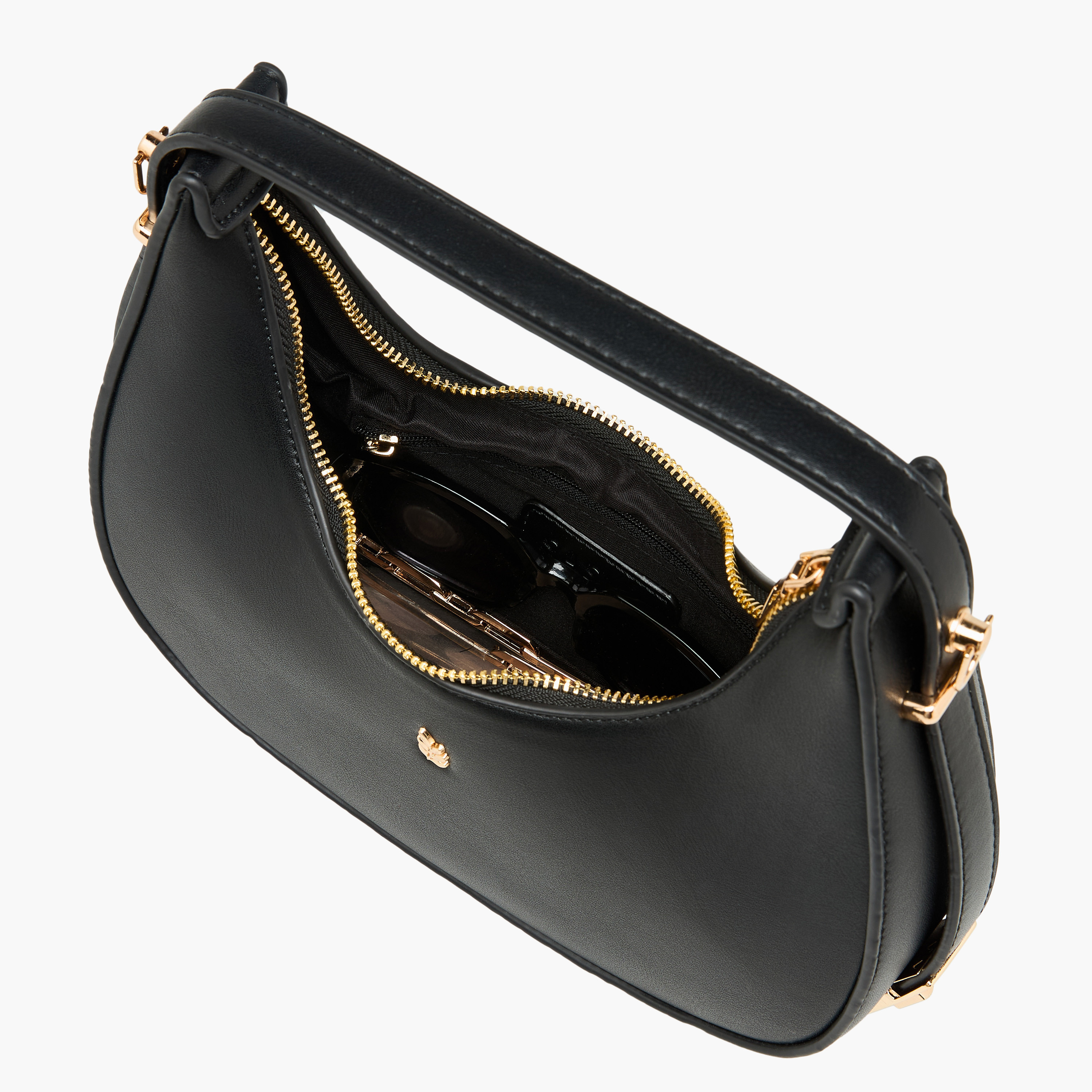 Sasha Metallic Accent Hobo Bag with Detachable Strap-women-bagsandwallets-handbags-image-10
