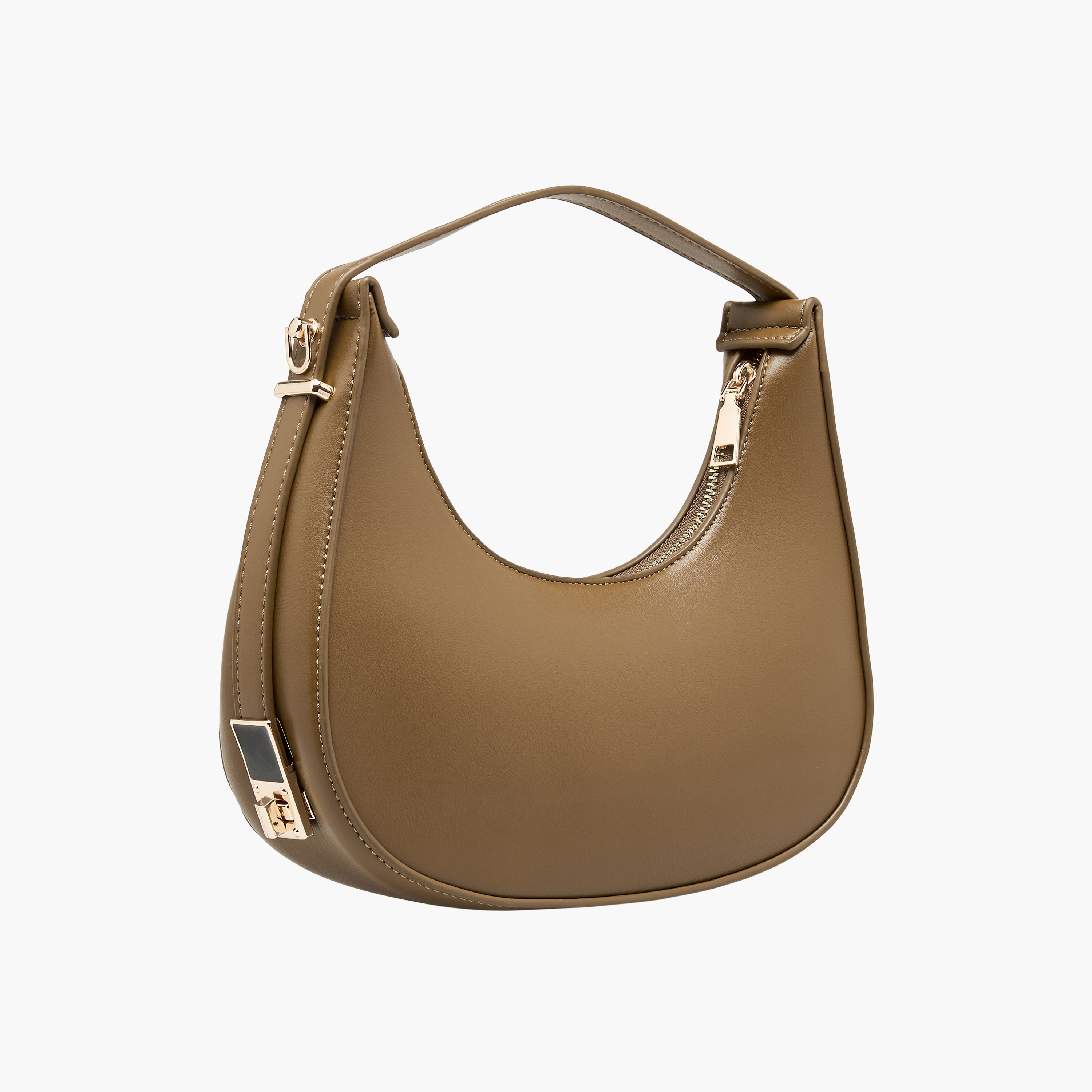 Sasha Metallic Accent Hobo Bag with Detachable Strap-women-bagsandwallets-handbags-image-3