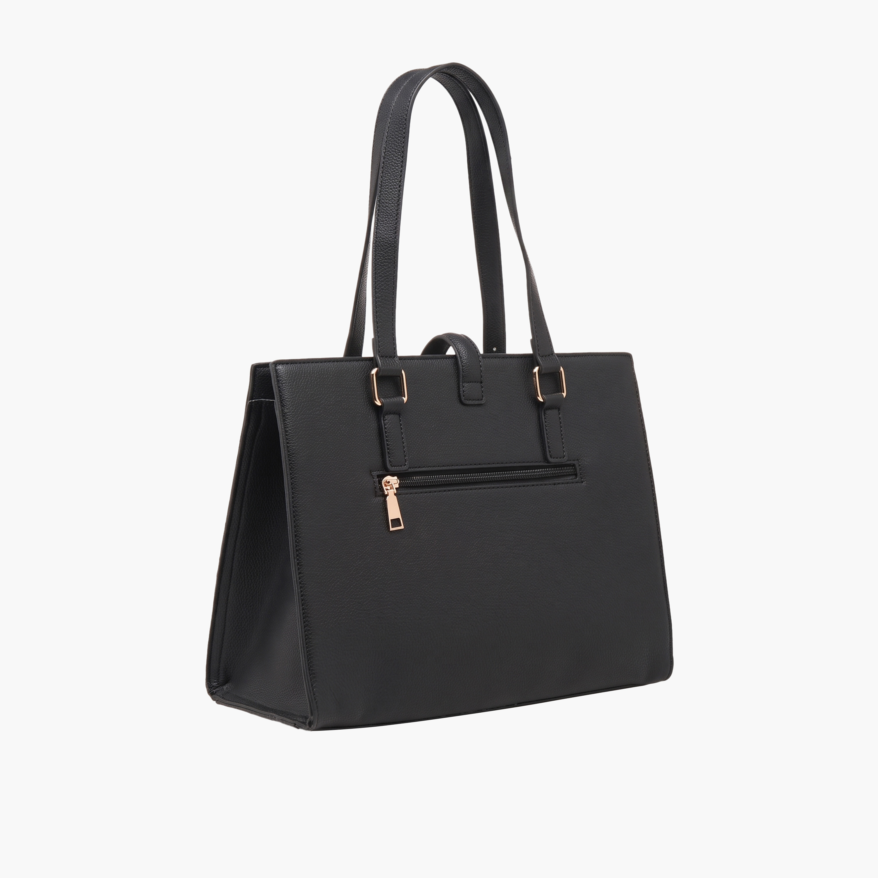 Sasha Textured Tote Bag with Wallet-women-bagsandwallets-handbags-image-4