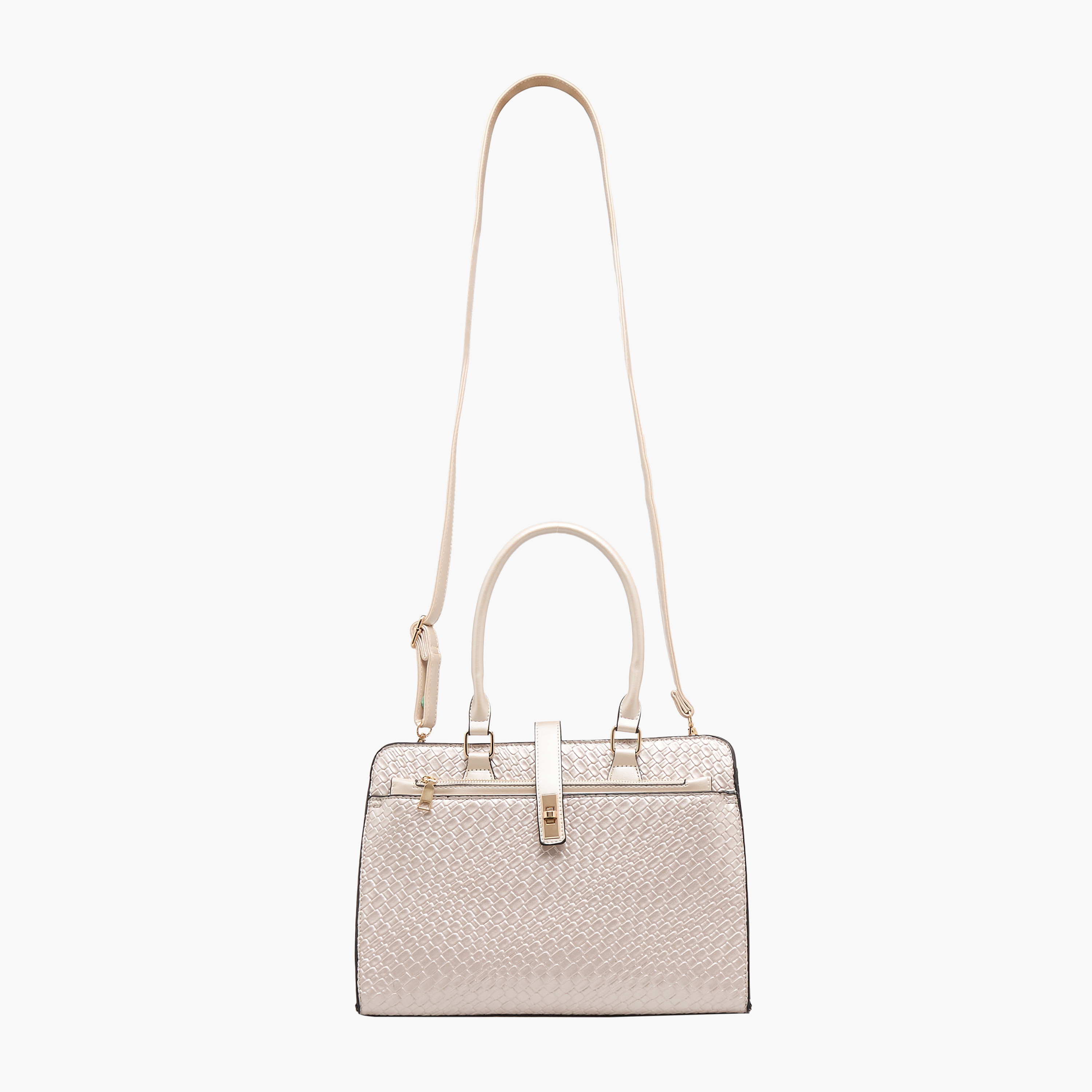شنطة توت بارزة الملمس مع شنطة كروس بودي ومحفظة من ساشا-women-bagsandwallets-handbags-image-2
