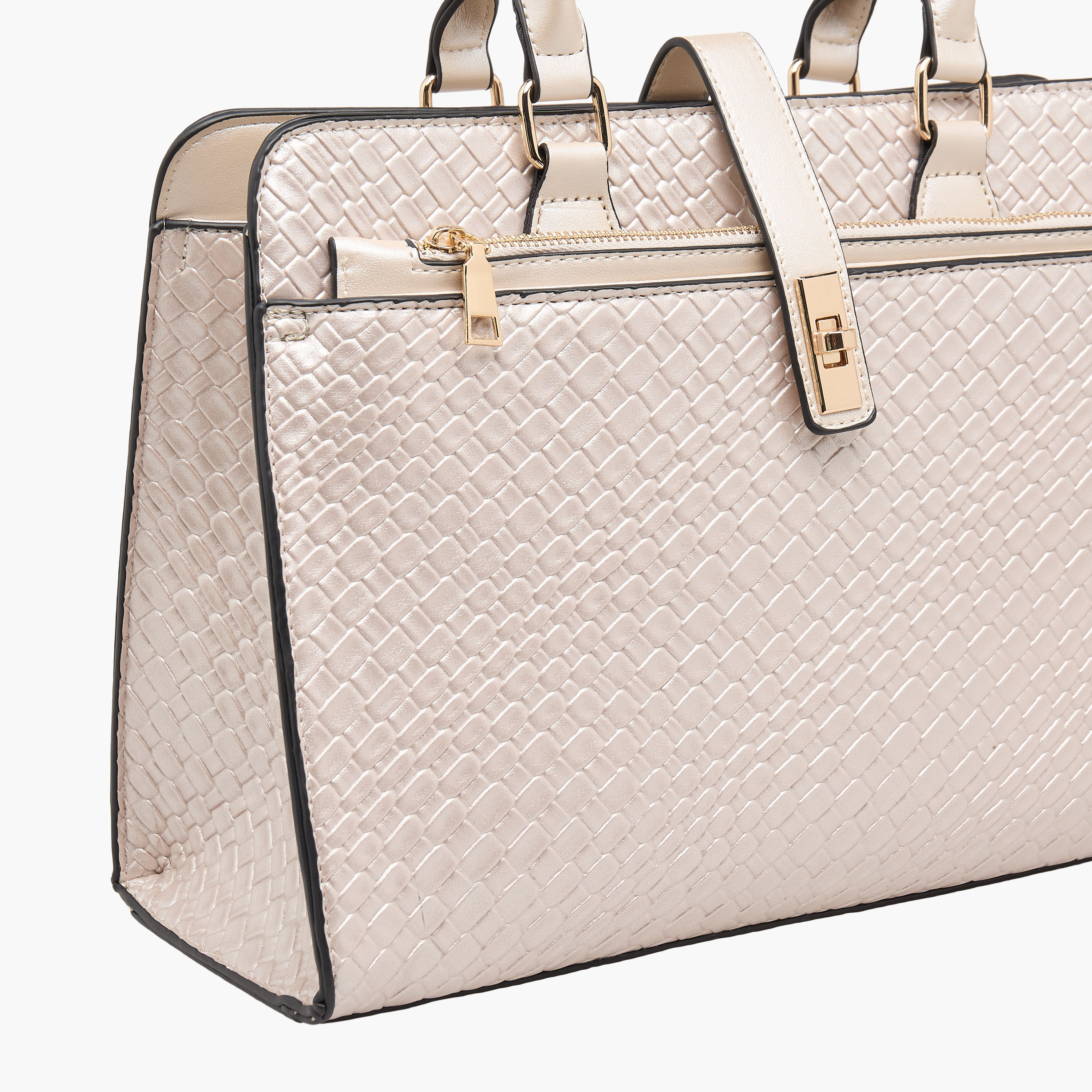 شنطة توت بارزة الملمس مع شنطة كروس بودي ومحفظة من ساشا-women-bagsandwallets-handbags-image-7
