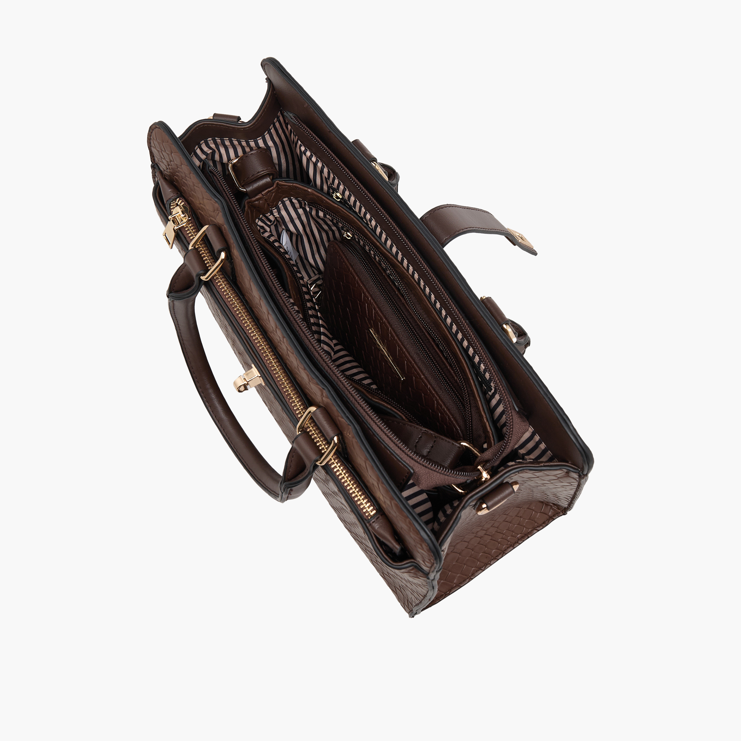Sasha Textured Tote Bag with Crossbody Bag and Wallet-women-bagsandwallets-handbags-image-11