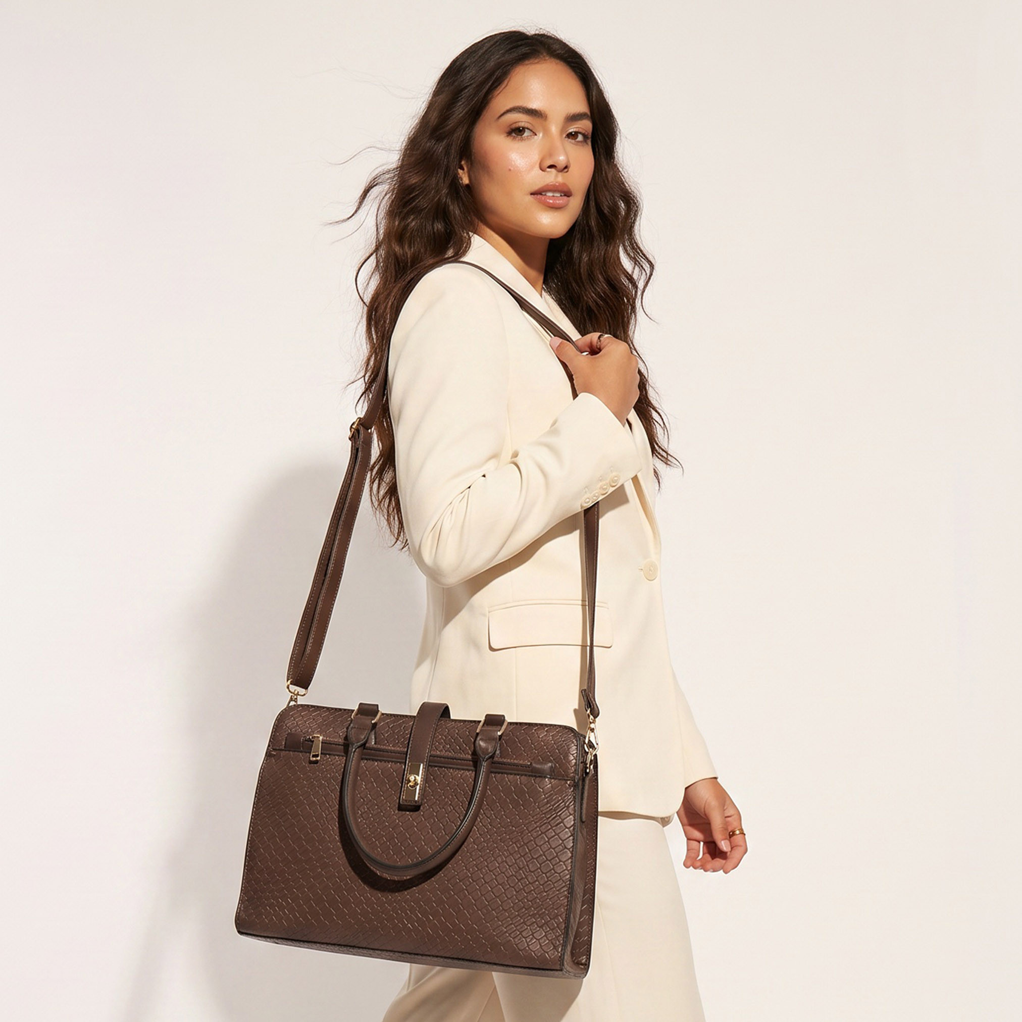 Sasha Textured Tote Bag with Crossbody Bag and Wallet-women-bagsandwallets-handbags-image-2