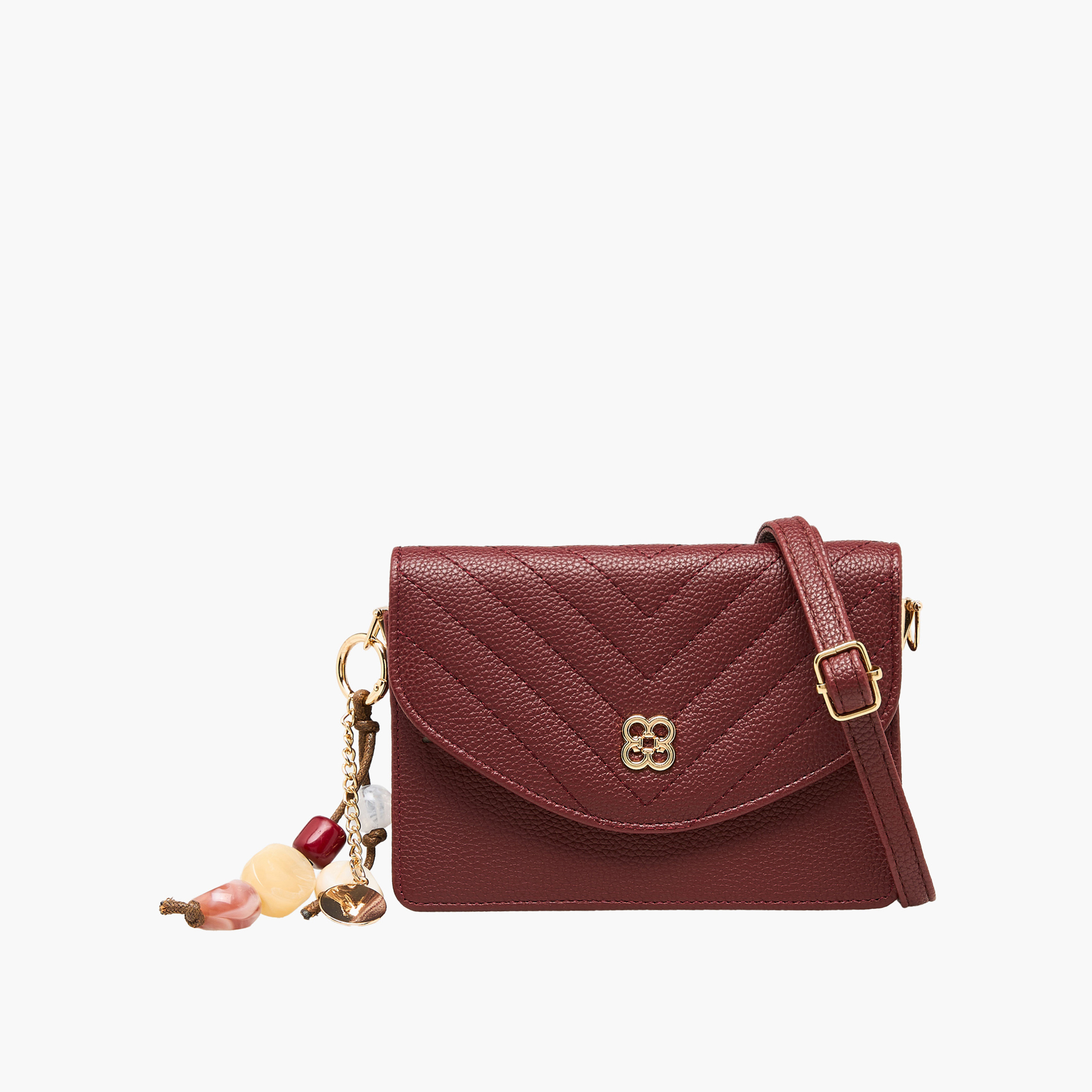 Sasha Textured Crossbody Bag with Detachable Strap-women-bagsandwallets-handbags-image-1