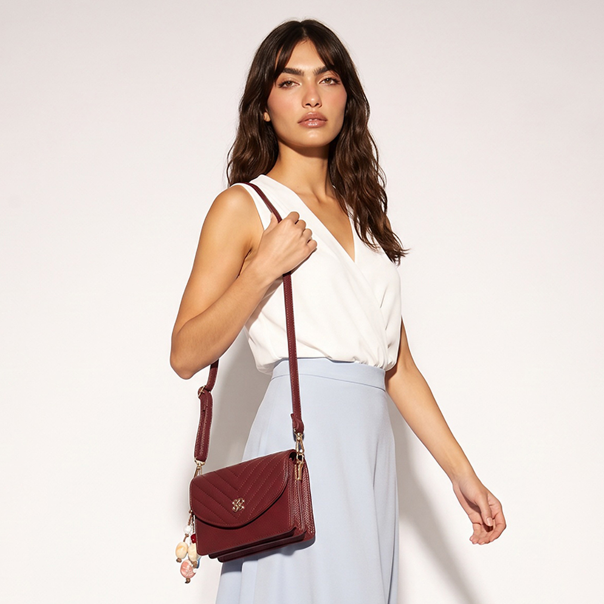 Sasha Textured Crossbody Bag with Detachable Strap-women-bagsandwallets-handbags-image-2