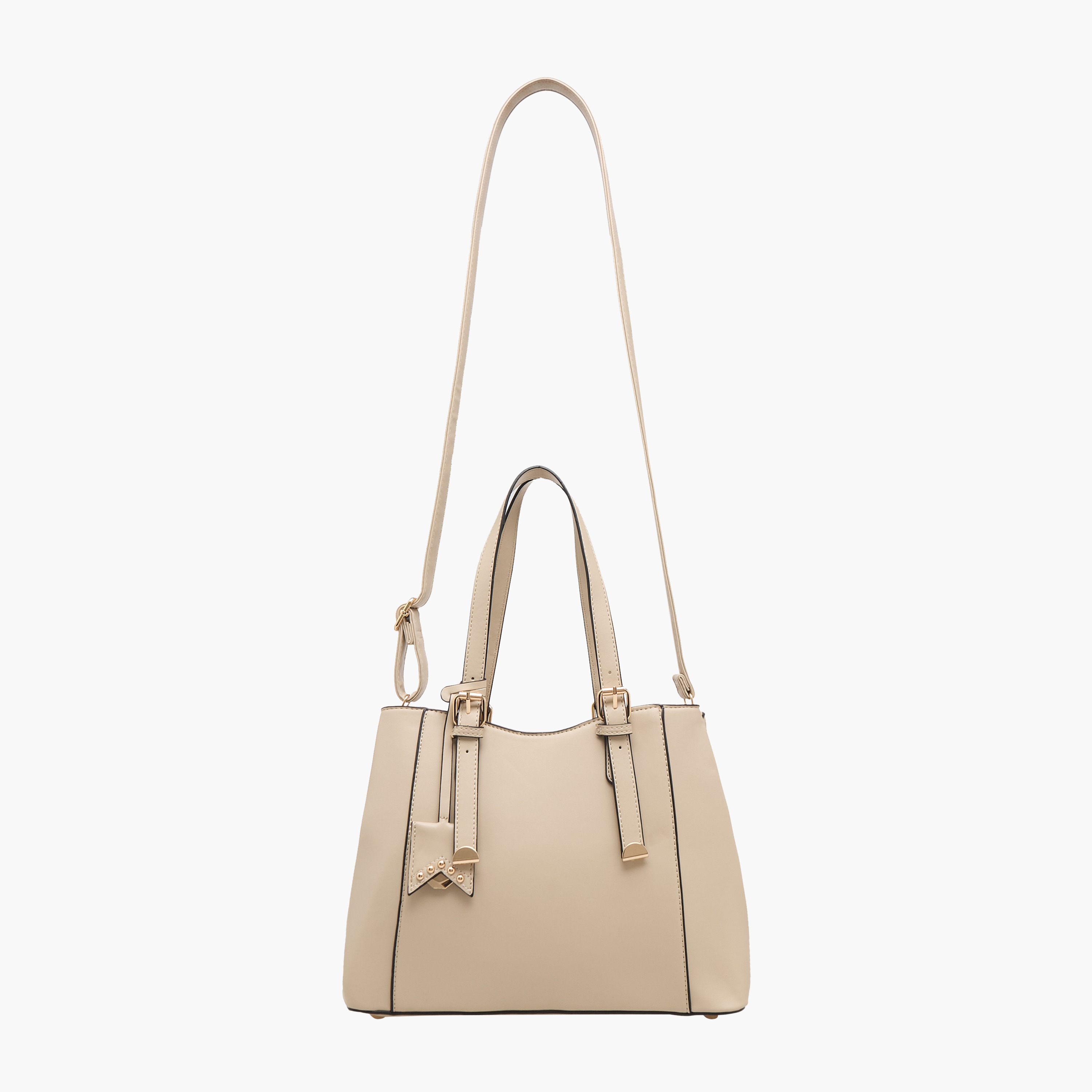 Sasha Solid Tote Bag with Detachable Strap-women-bagsandwallets-handbags-image-2
