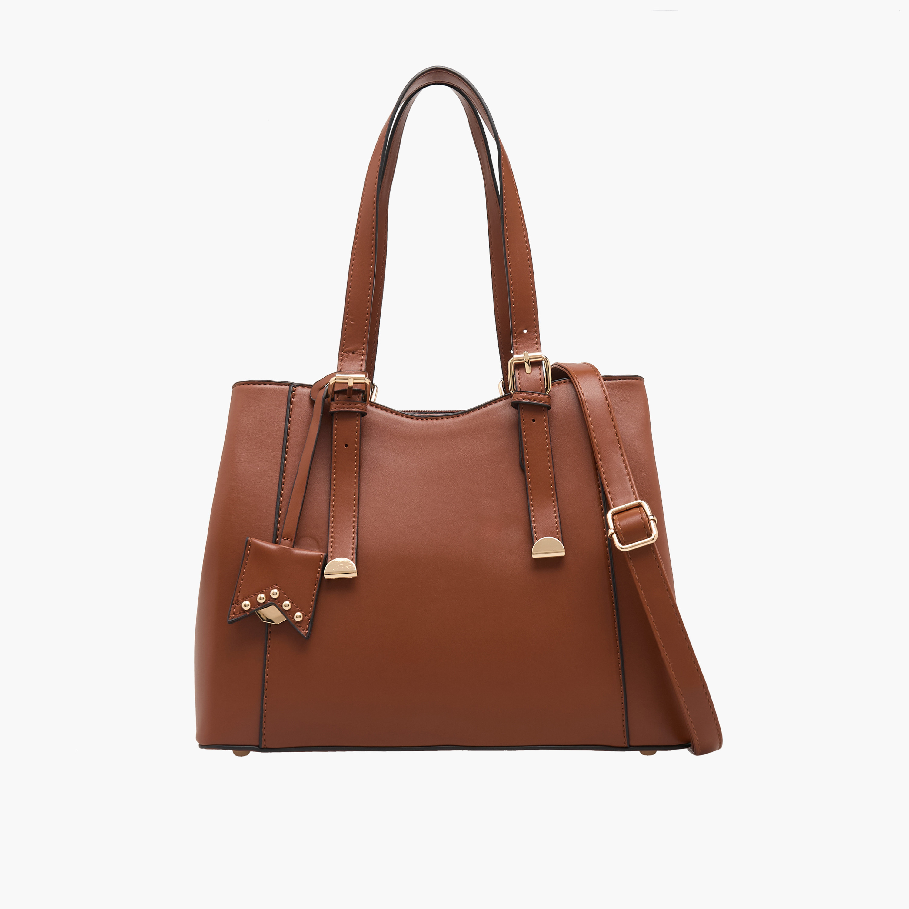 Sasha Solid Tote Bag with Detachable Strap-women-bagsandwallets-handbags-image-1