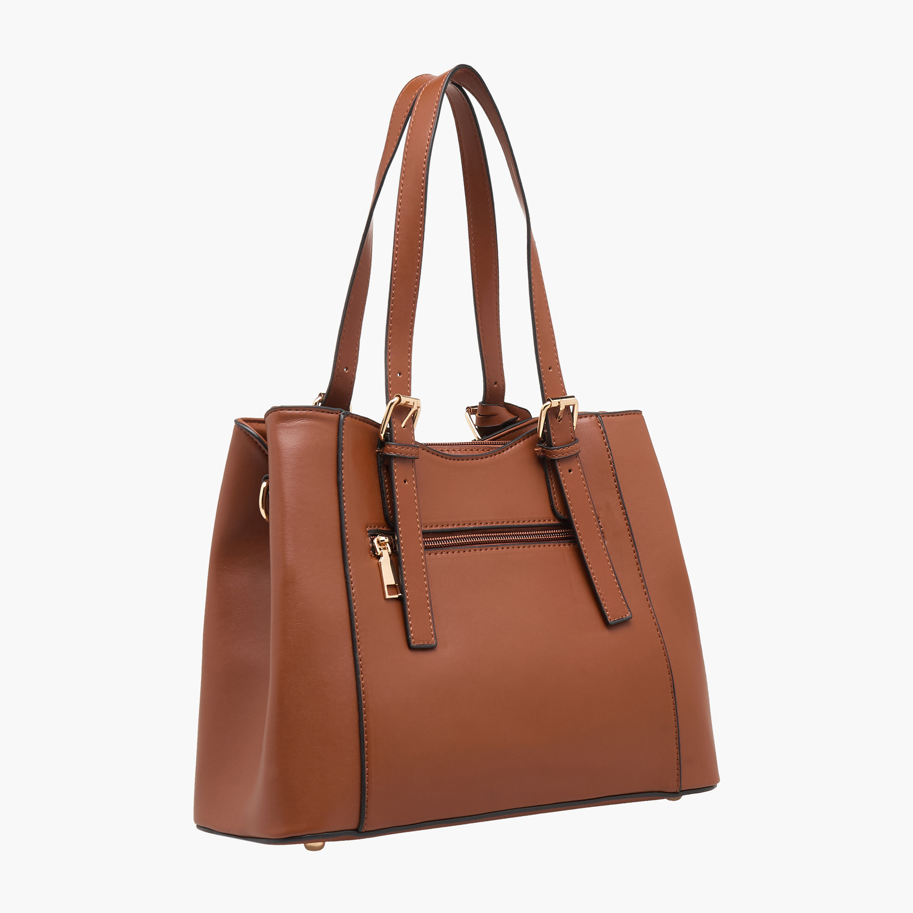Sasha Solid Tote Bag with Detachable Strap-women-bagsandwallets-handbags-image-4