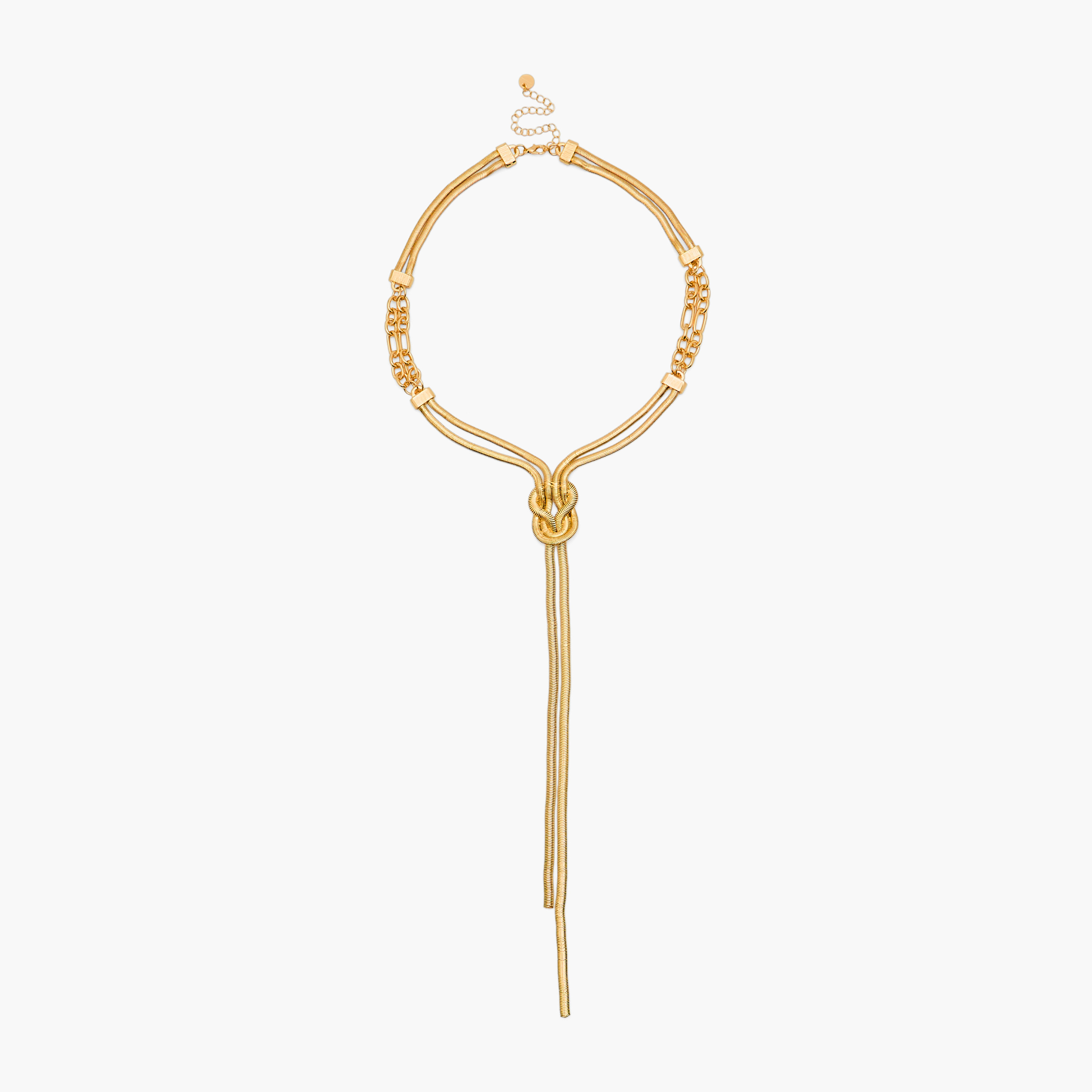 Gold Tone Necklace with Lobster Clasp Closure-women-watchesandjewellery-jewellery-necklacesandpendants-image-1