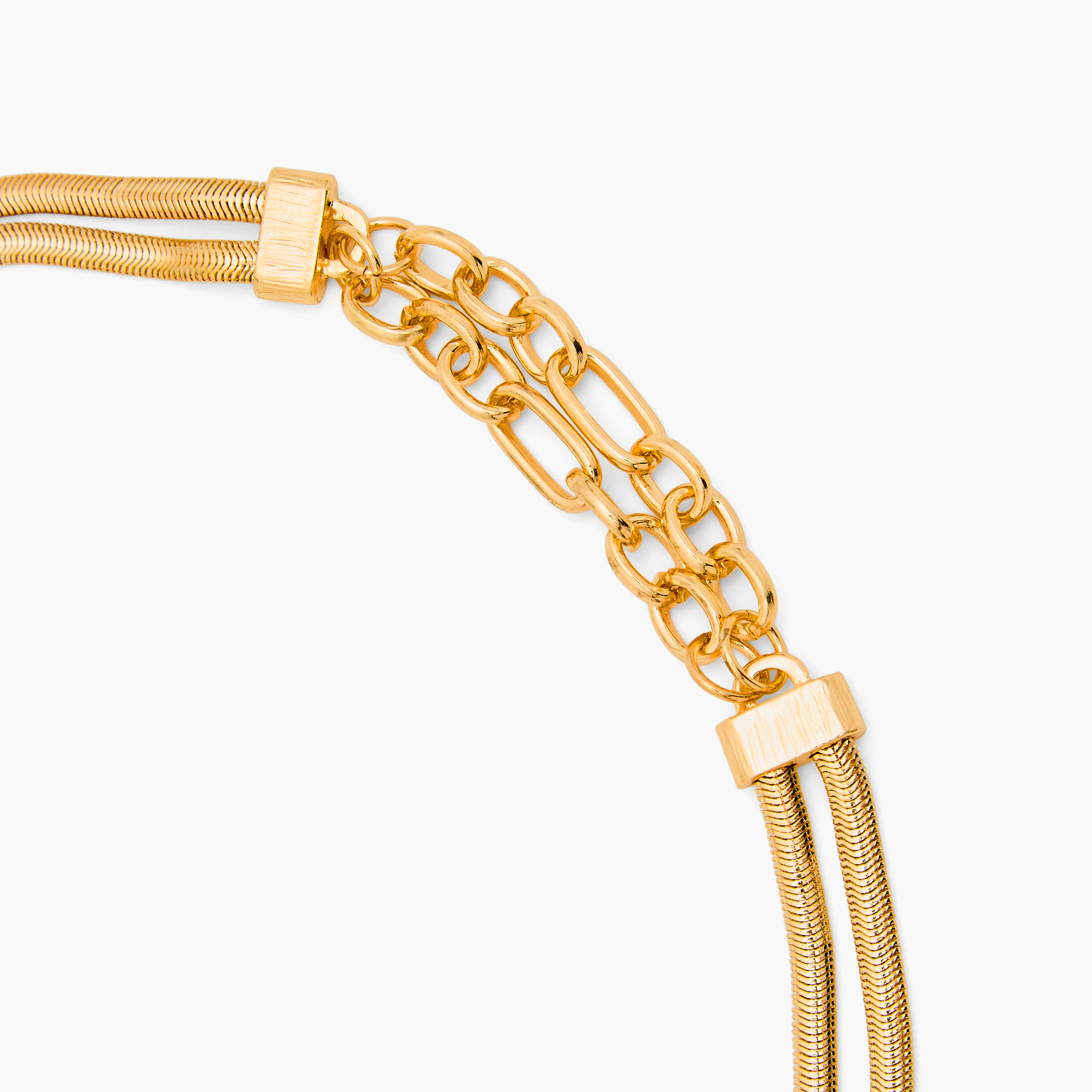 Gold Tone Necklace with Lobster Clasp Closure-women-watchesandjewellery-jewellery-necklacesandpendants-image-4
