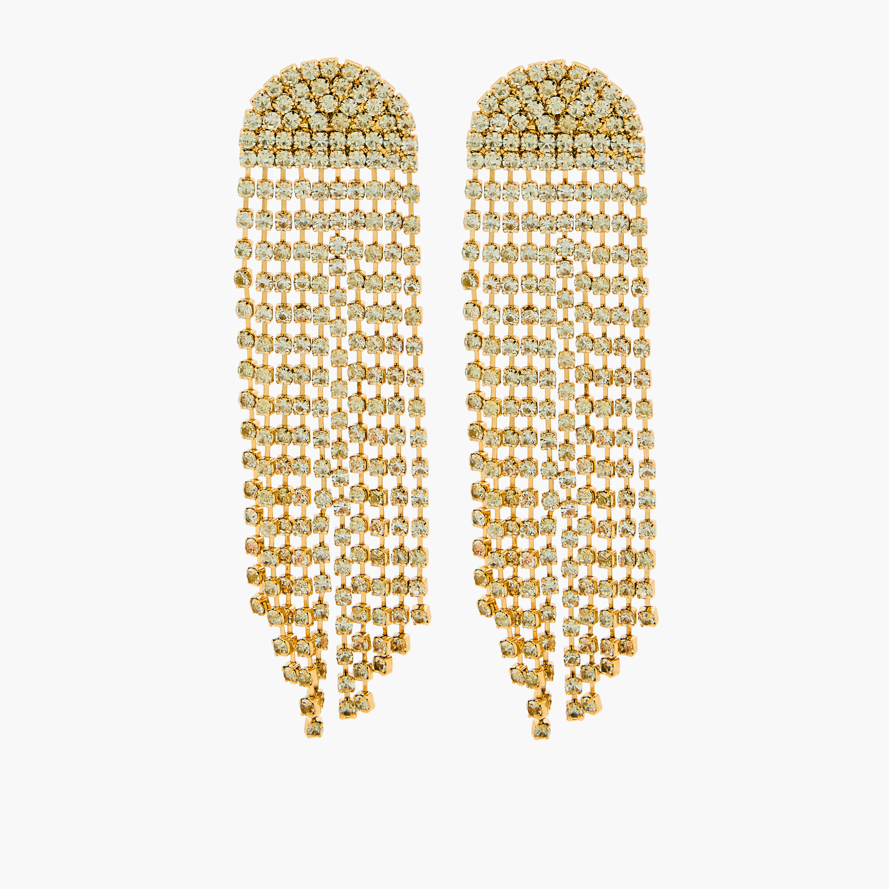 حلقان متدلية باللون الذهبي مزيّنة ومكبس إغلاق خلفي-women-watchesandjewellery-jewellery-earrings-image-1