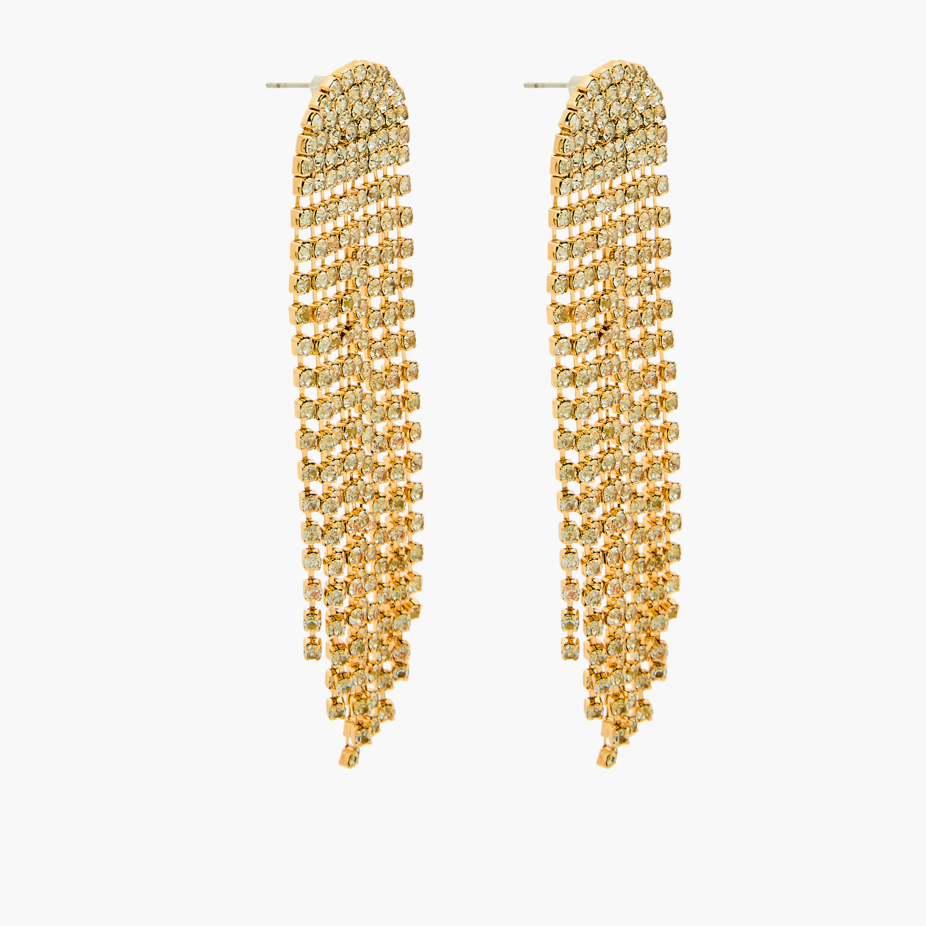 حلقان متدلية باللون الذهبي مزيّنة ومكبس إغلاق خلفي-women-watchesandjewellery-jewellery-earrings-image-3