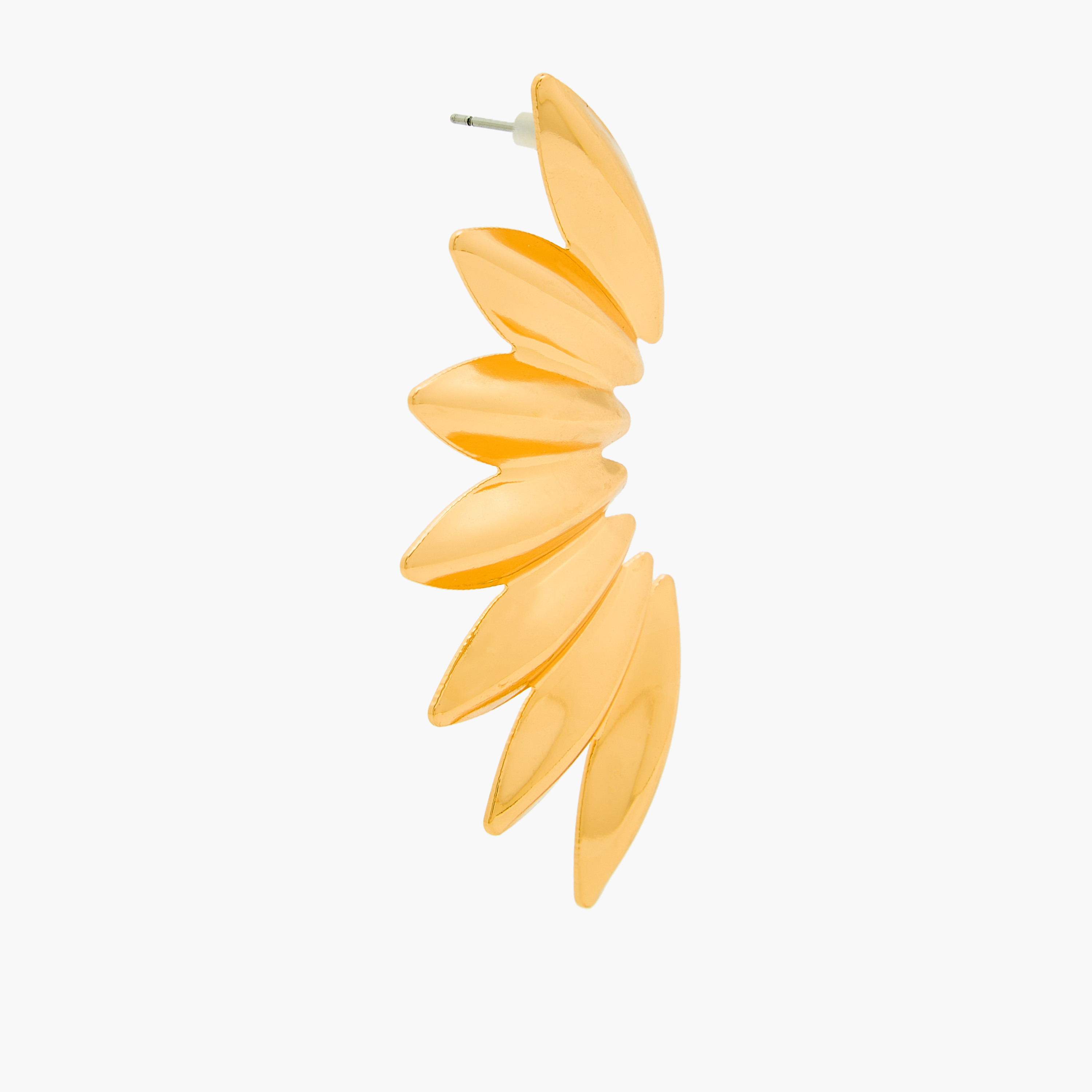 Gold Tone Earrings with Pushback Closure-women-watchesandjewellery-jewellery-earrings-image-4